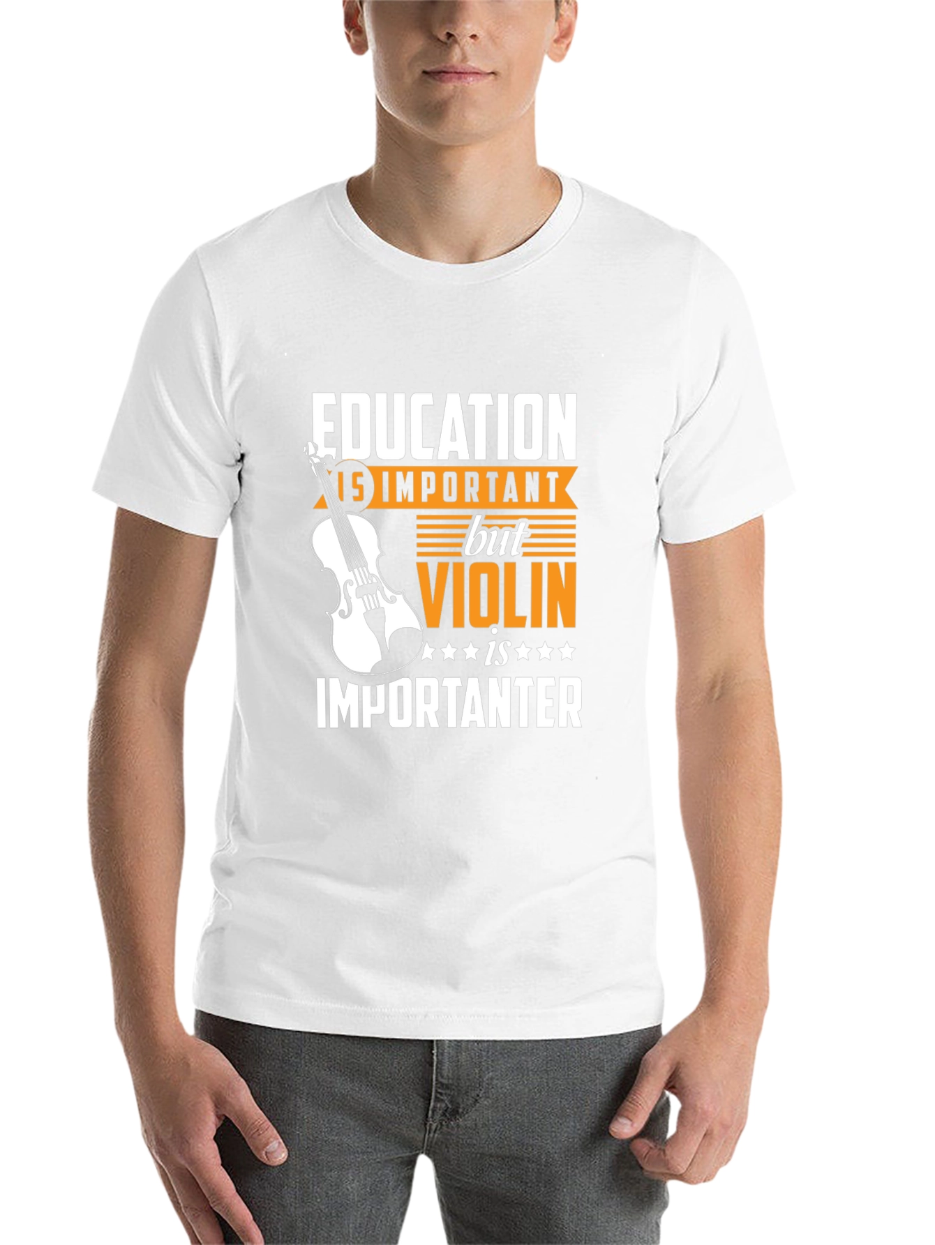Black Education Violin is Importanter T-Shirt view 14