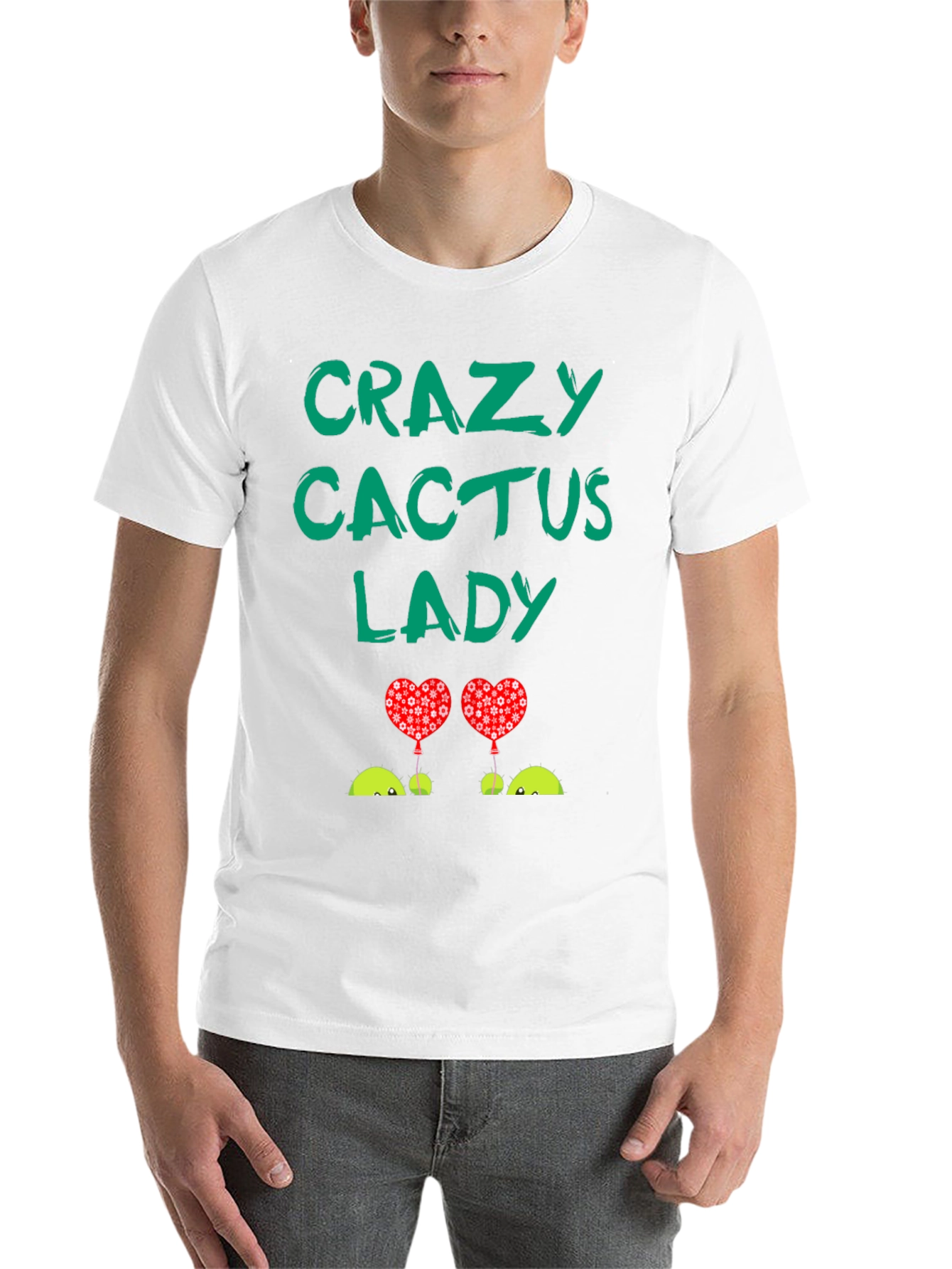 Black Crazy Cactus Lady T-Shirt view 14
