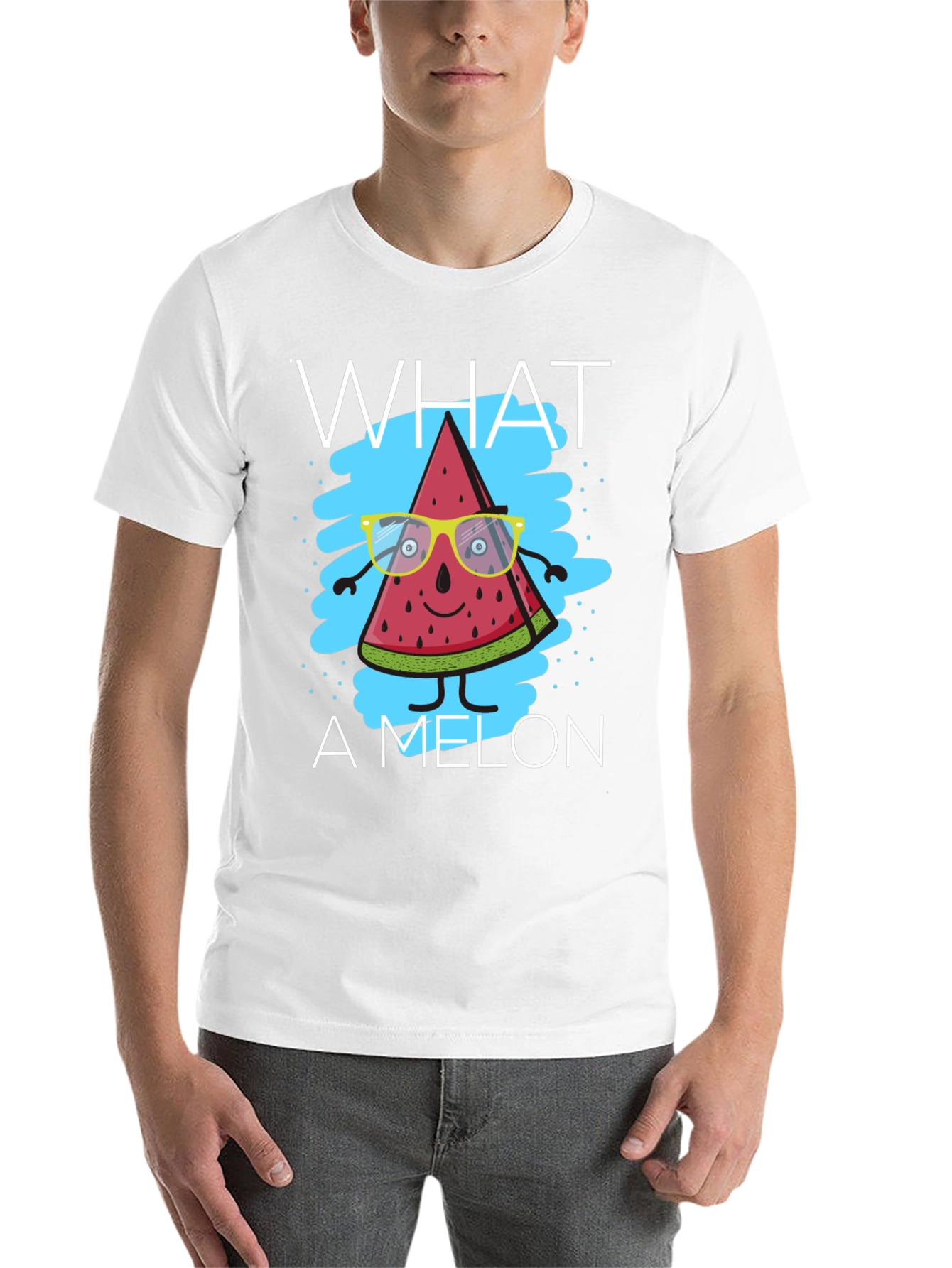 Black What A Melon Graphic T-Shirt view 14