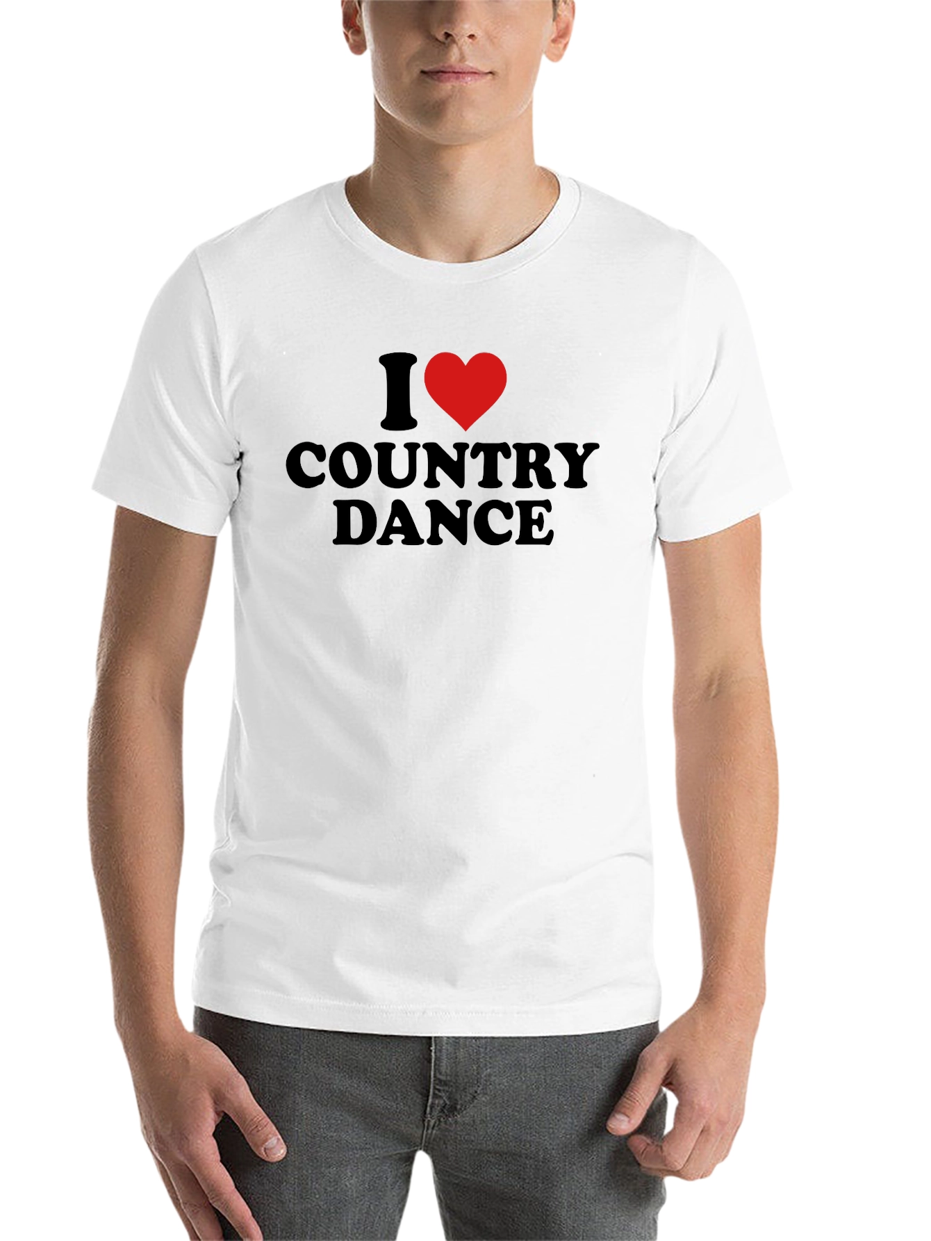 Black I Heart Country Dance Black T-Shirt view 14