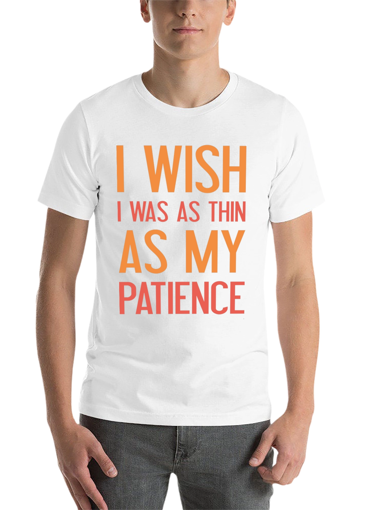 Black Funny I Wish Patience T-Shirt view 14