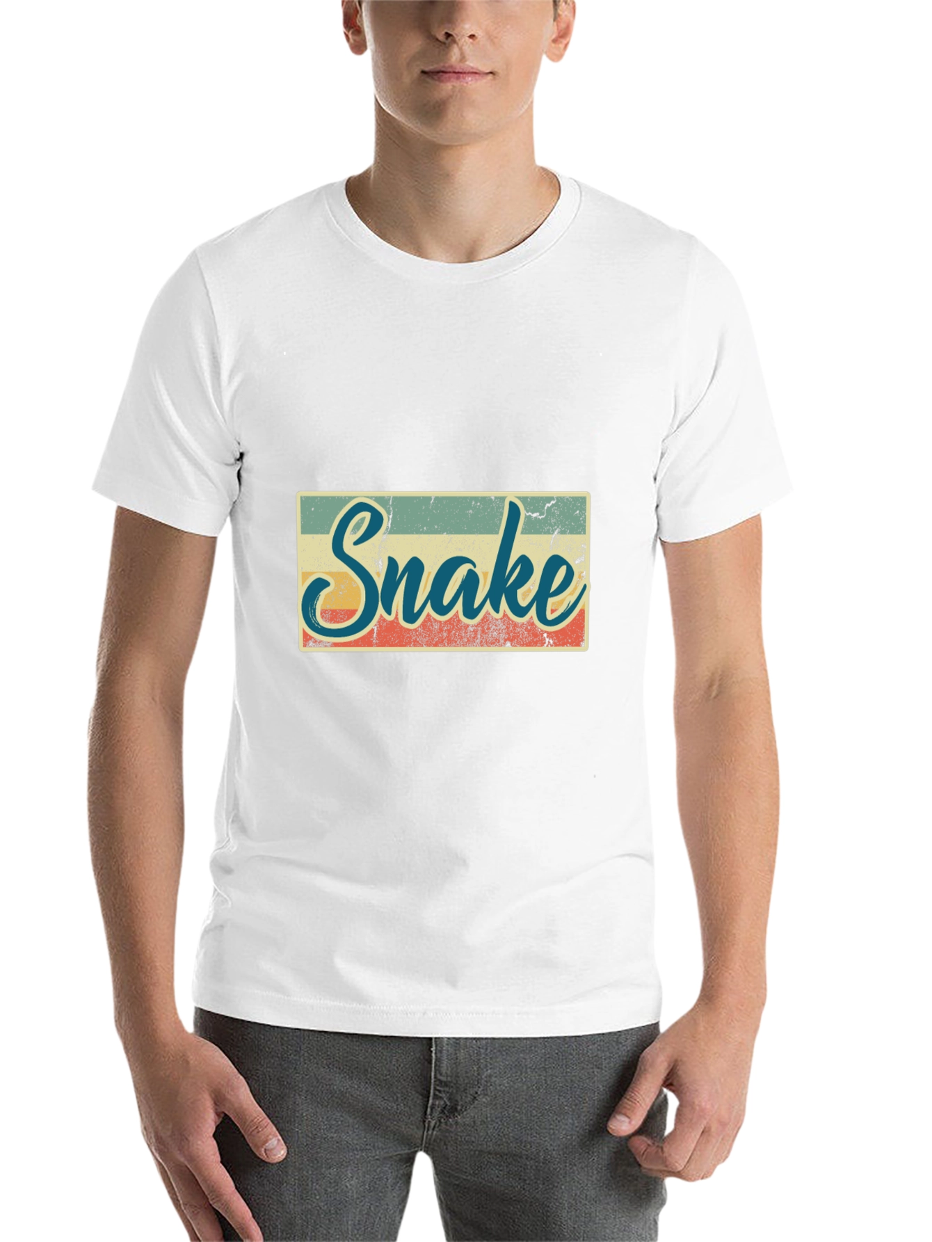 Black Vintage Snake T-Shirt - Retro Style Animal Tee view 14