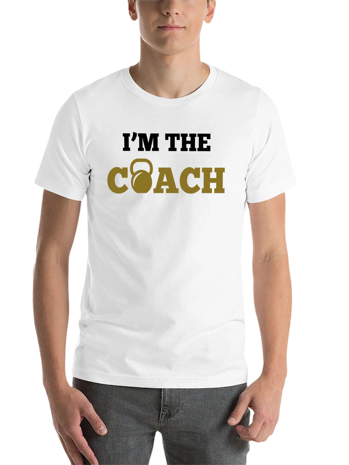 Black I'm The Coach Fitness T-Shirt view 14