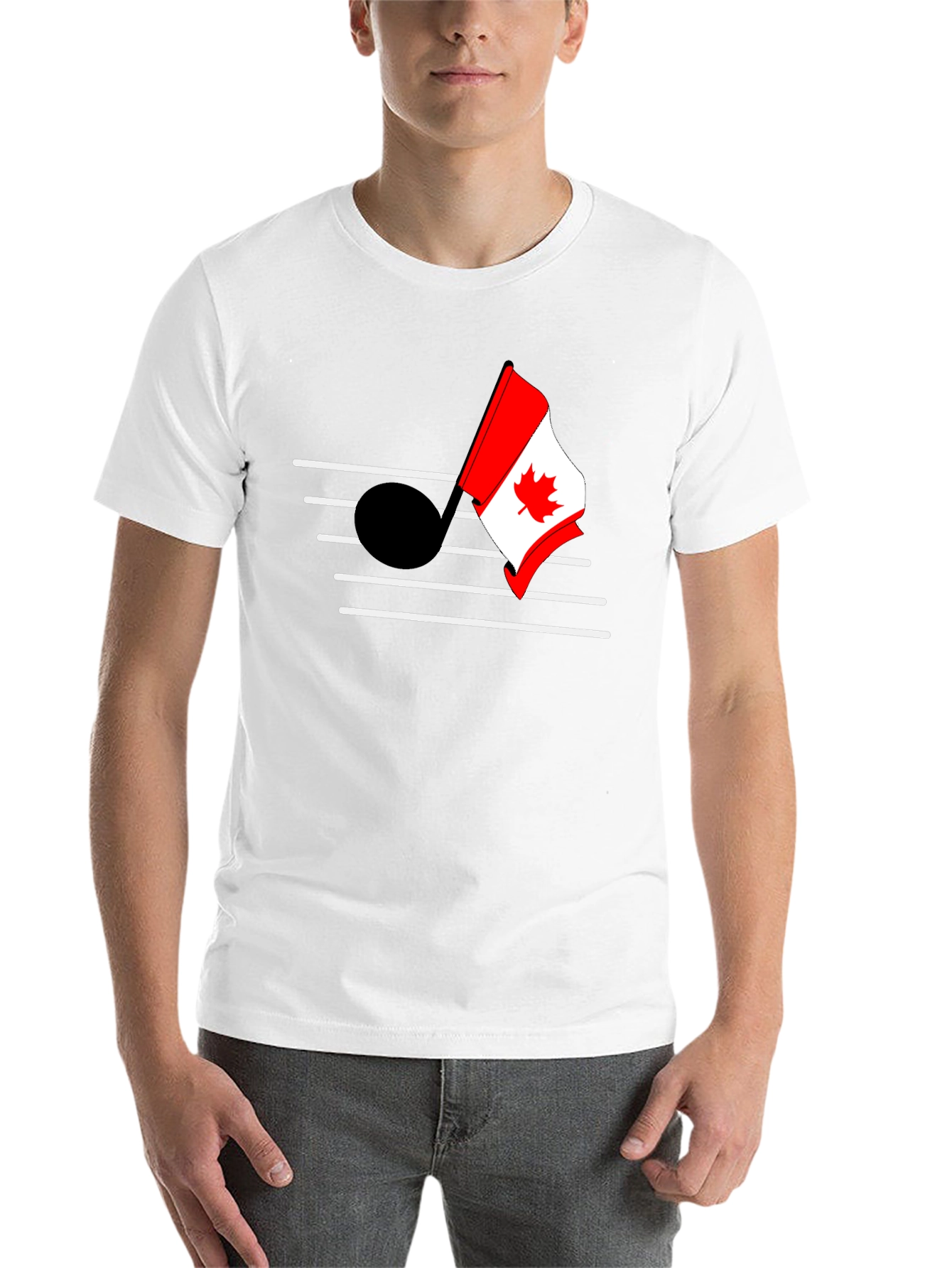 Black Canadian Music T-Shirt view 14