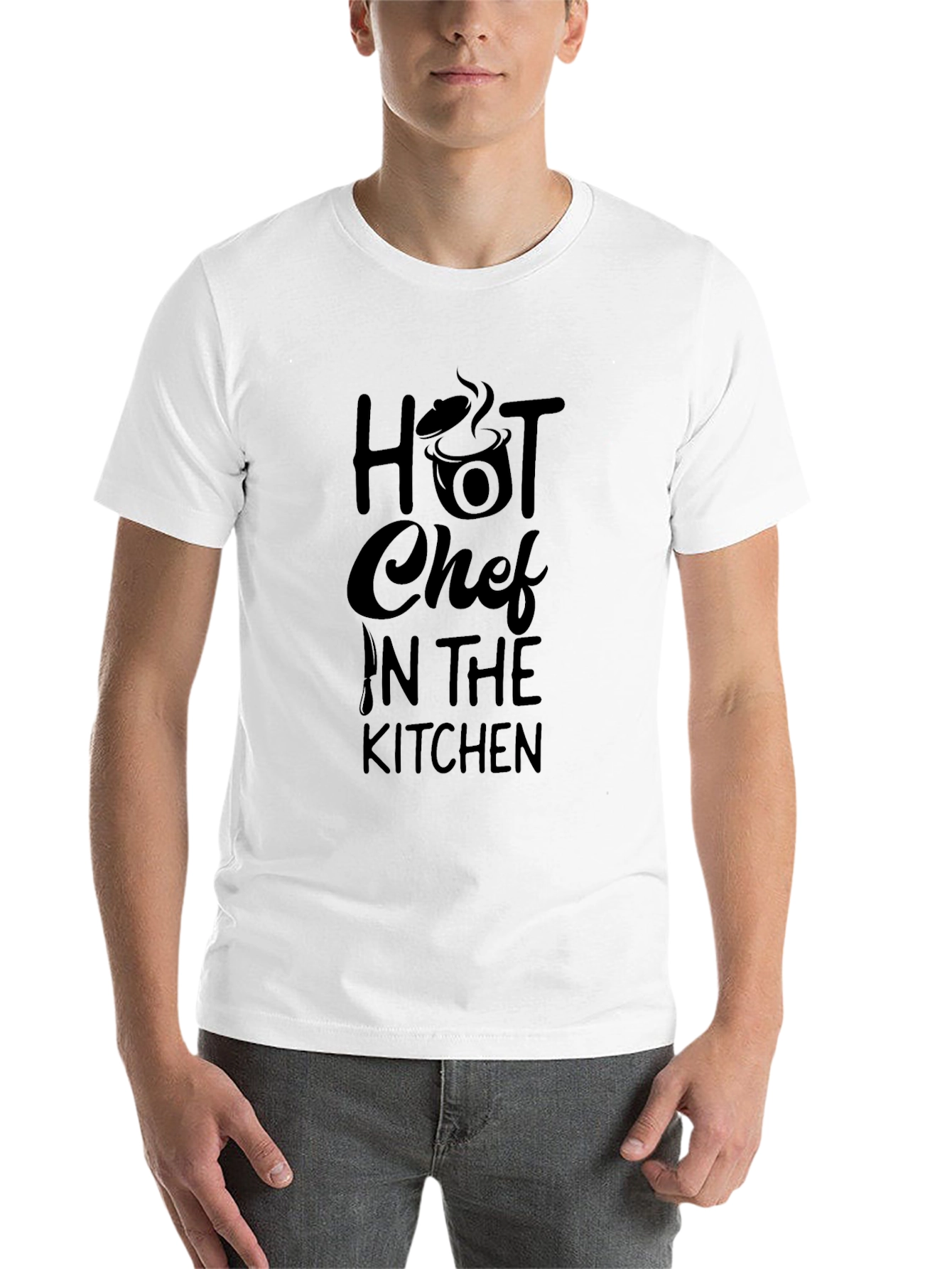 Hot Chef in the Kitchen Black T-Shirt - 14