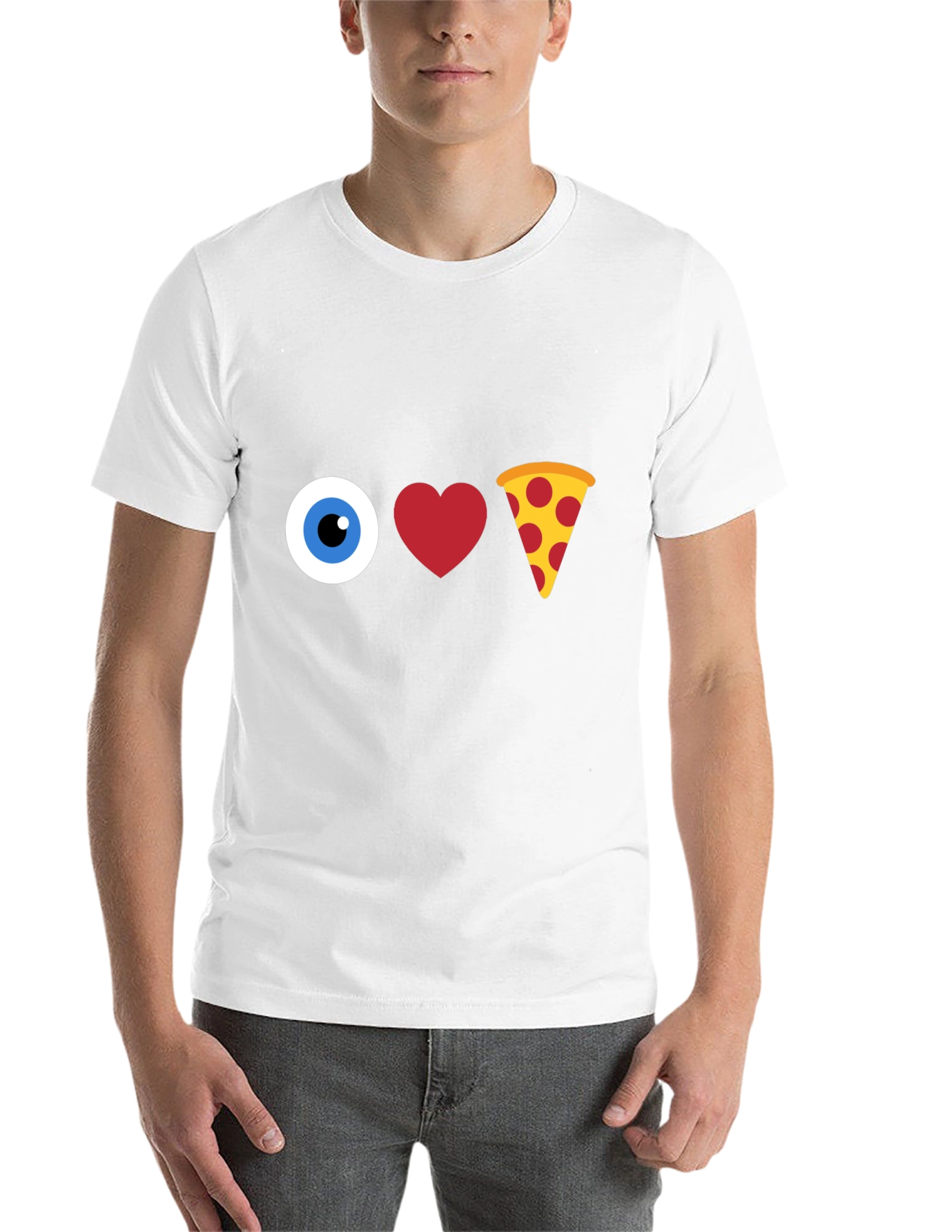 Black I Love Pizza Graphic T-Shirt view 14