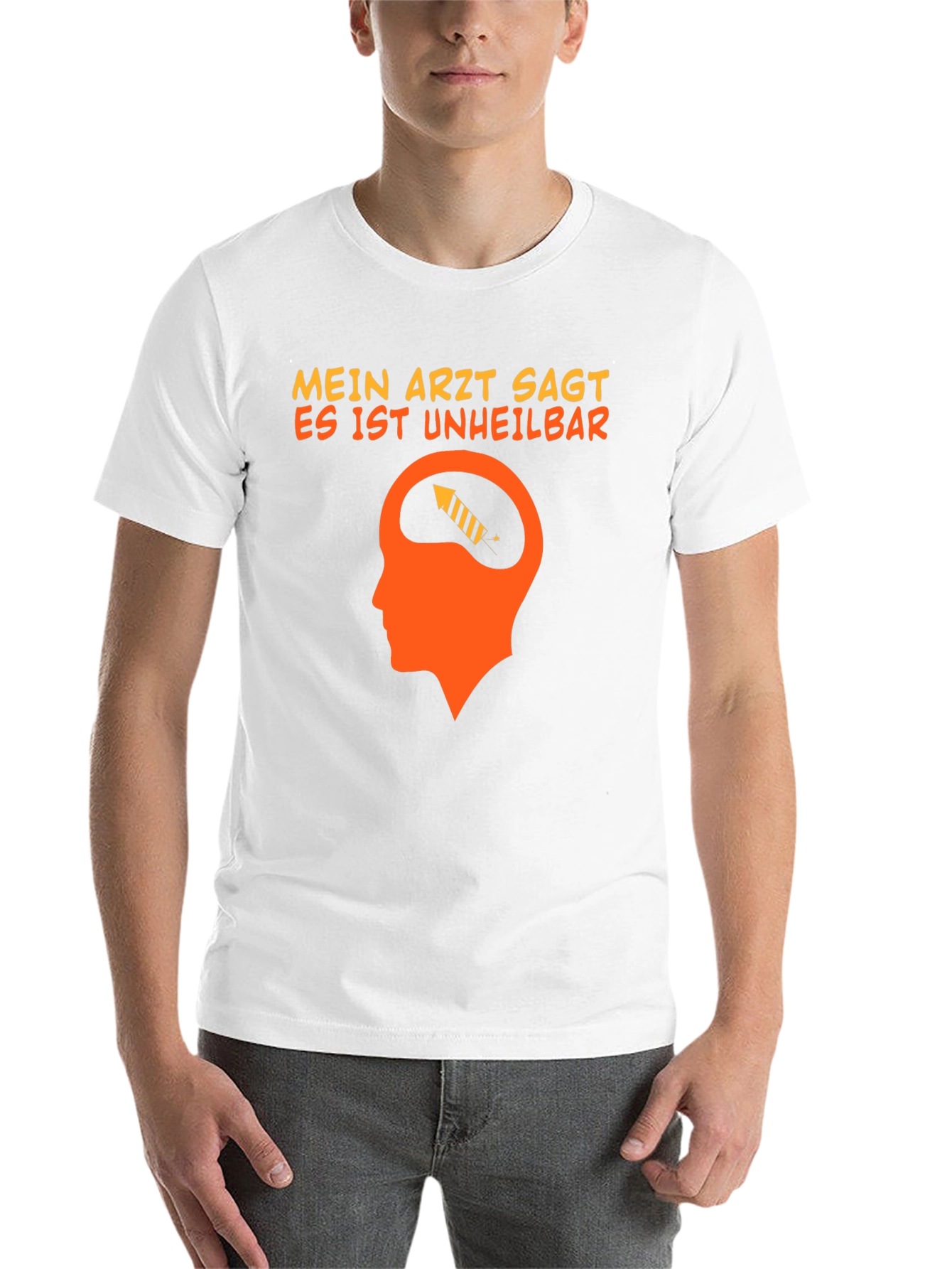 Black Mein Arzt Sagt T-Shirt Funny German Text Tee view 14