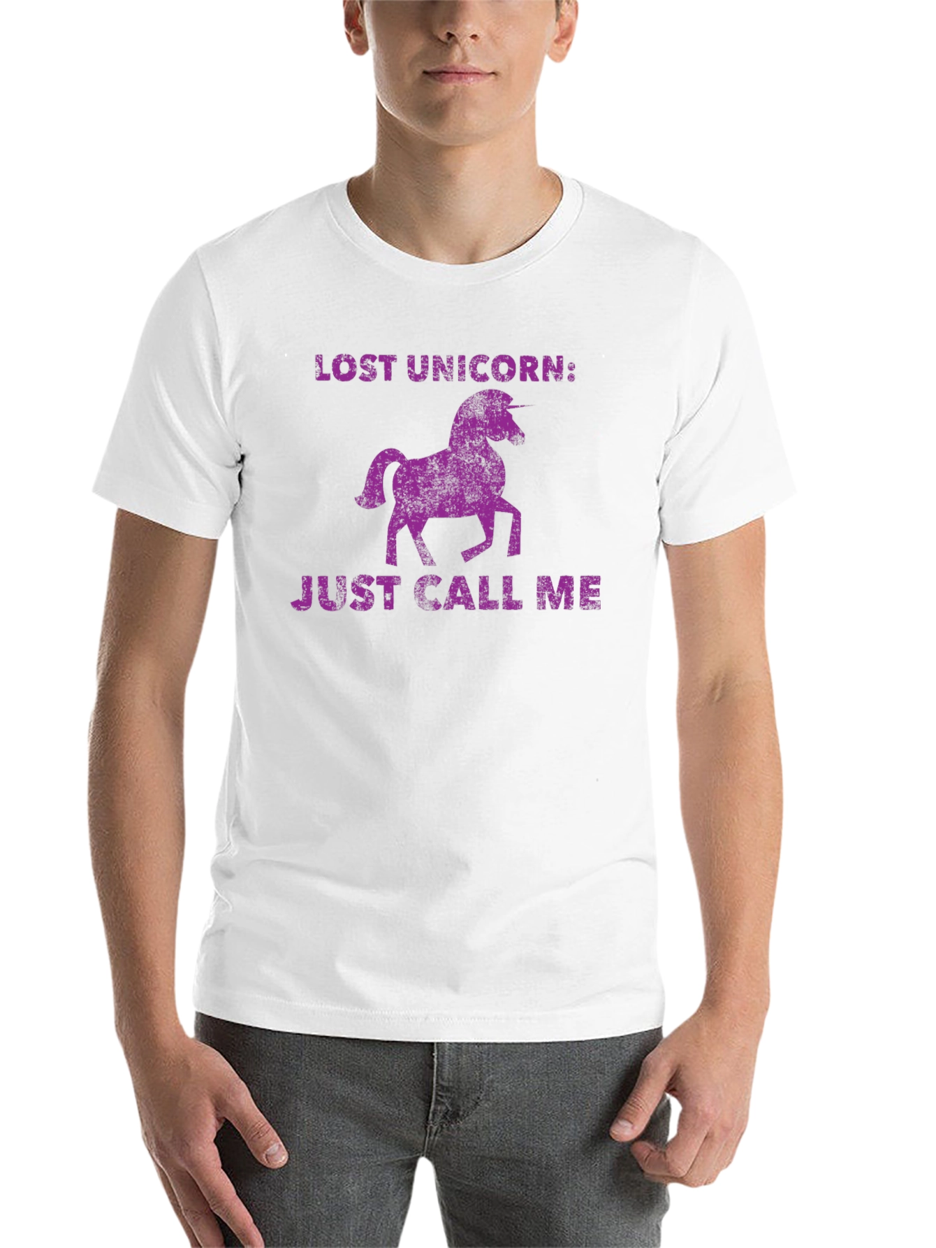 Black Lost Unicorn Graphic Tee - Just Call Me Funny T-Shirt view 14