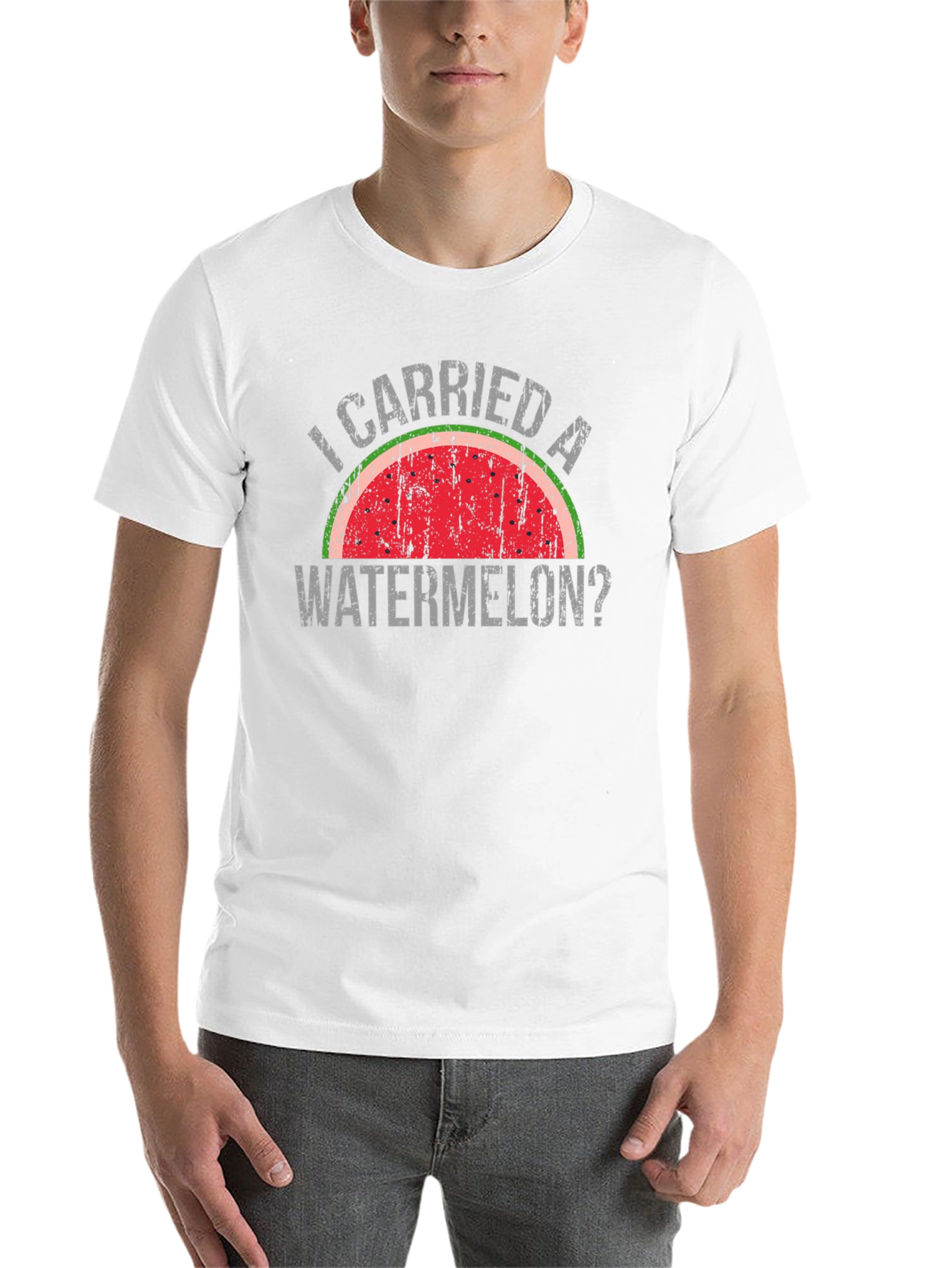 Black I Carried a Watermelon? T-Shirt - Retro Funny Movie Tee view 14