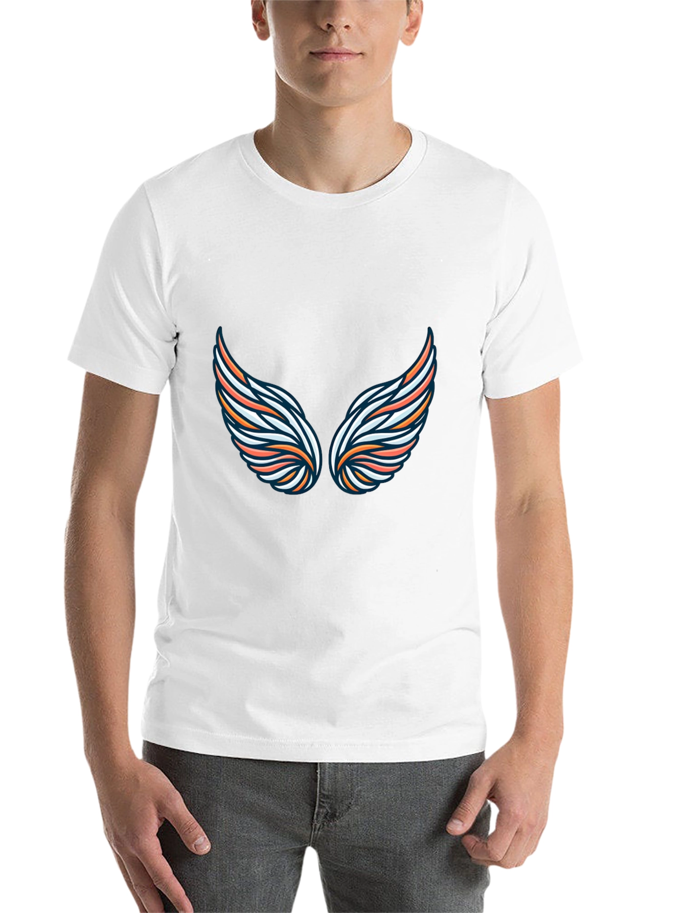 Black Wing Graphic Black T-Shirt view 14