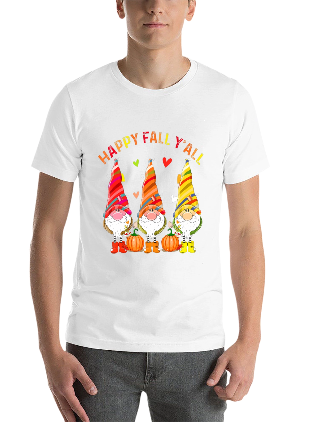 Happy Fall Y'all Gnomes T-Shirt - 14