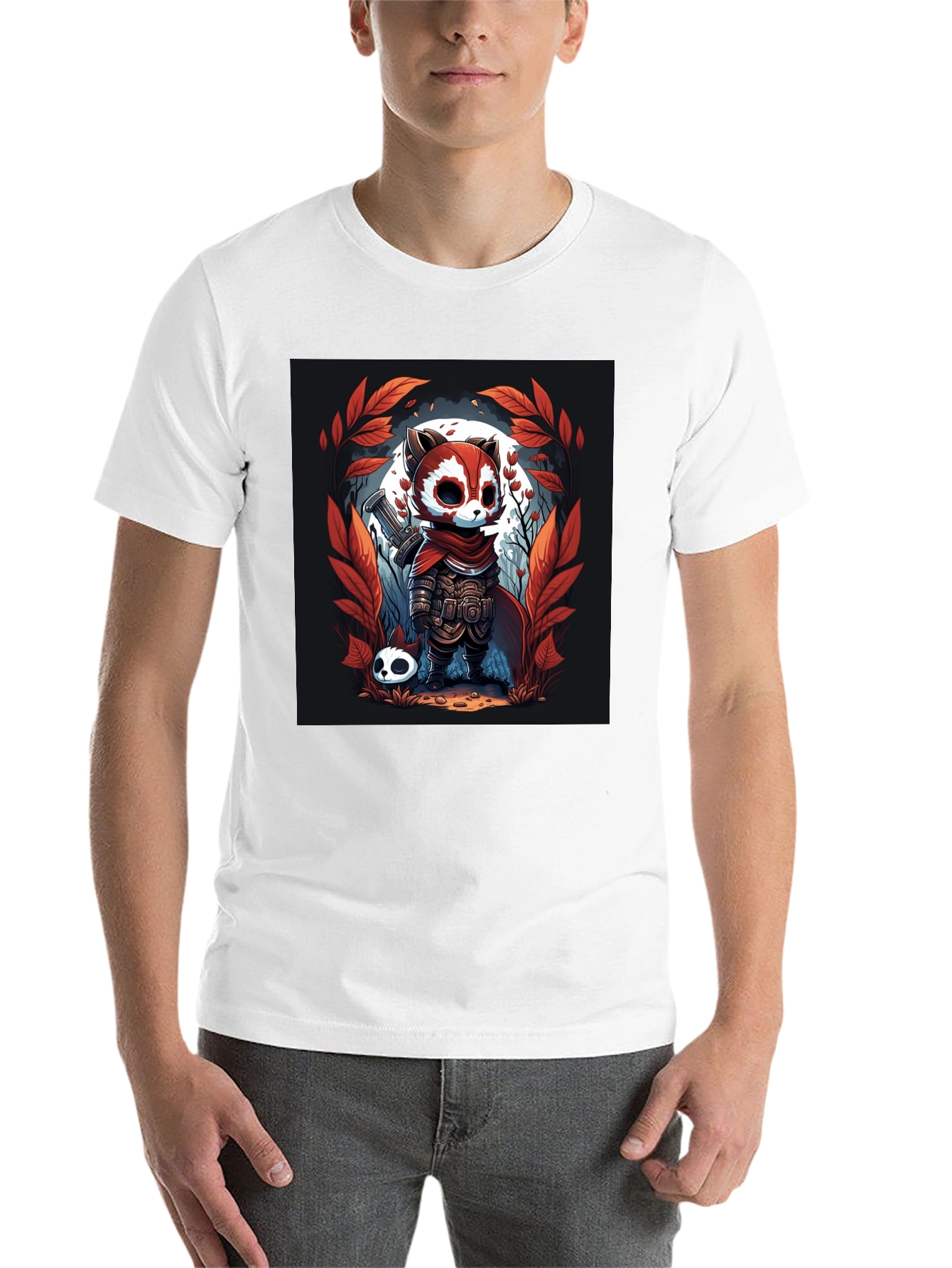 Black Guardian Raccoon Graphic T-Shirt view 14