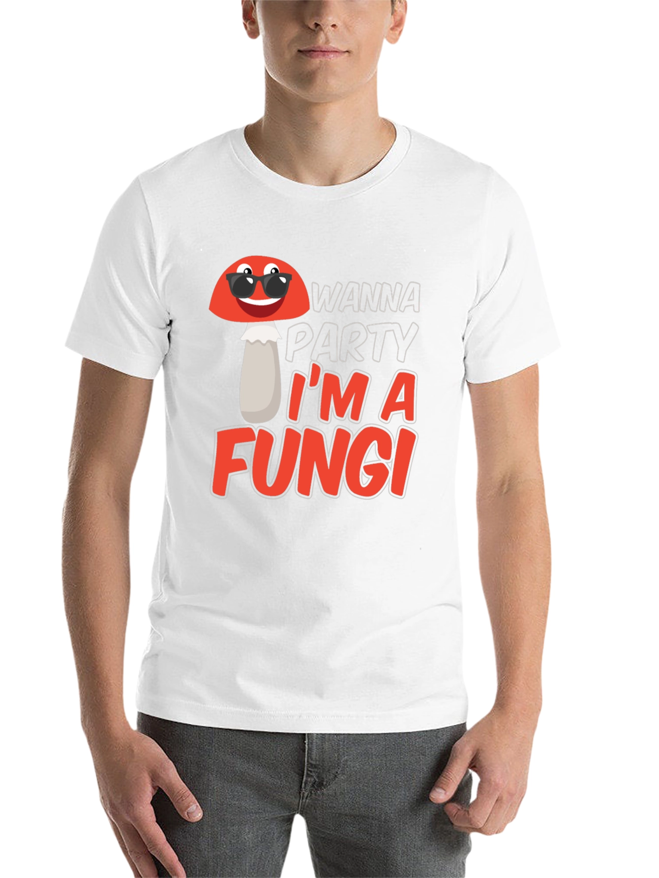 Black Funny Fungi Party T-Shirt view 14