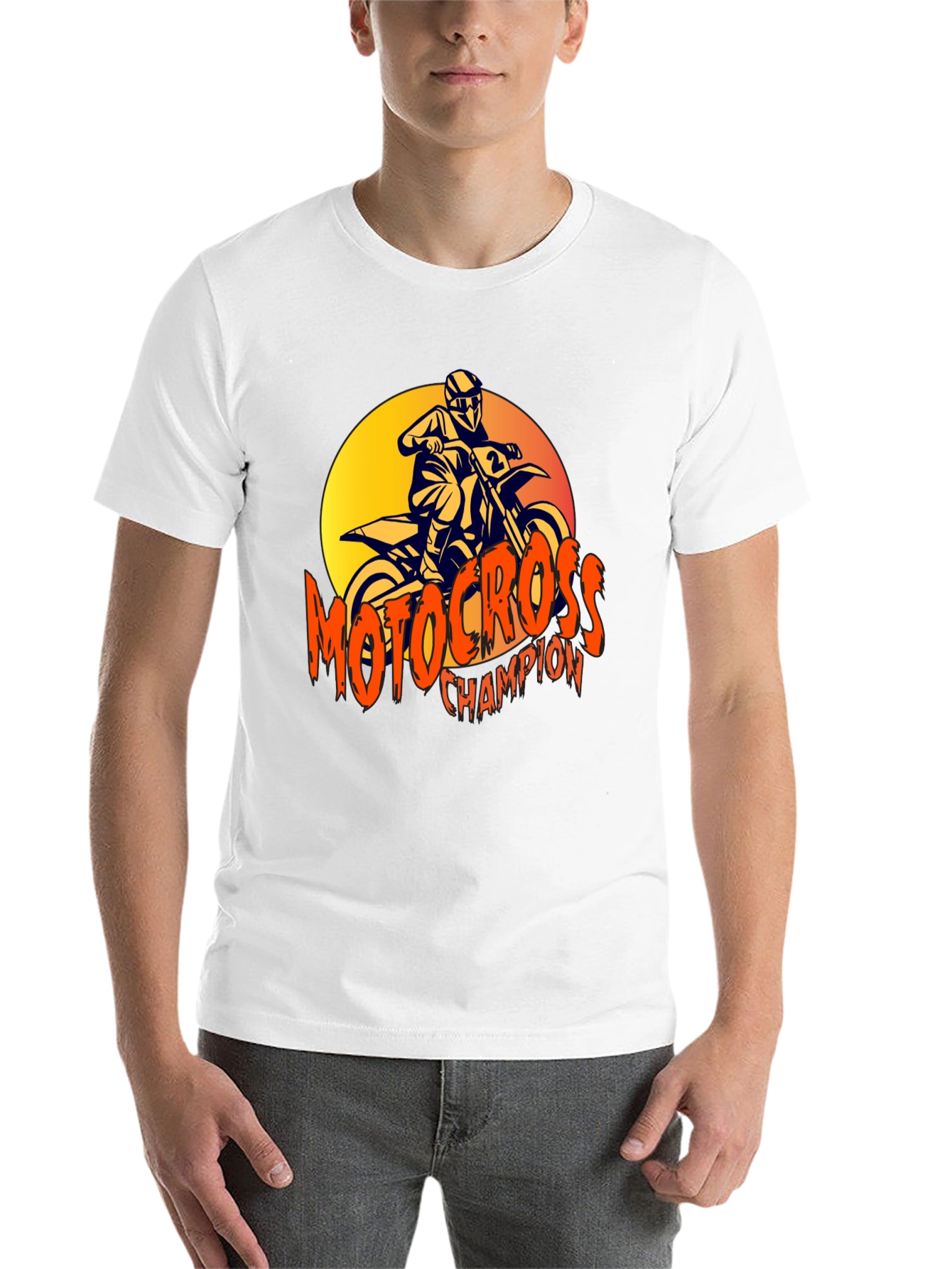 Black Motocross Champion Graphic Tee - Rider T-Shirt view 14