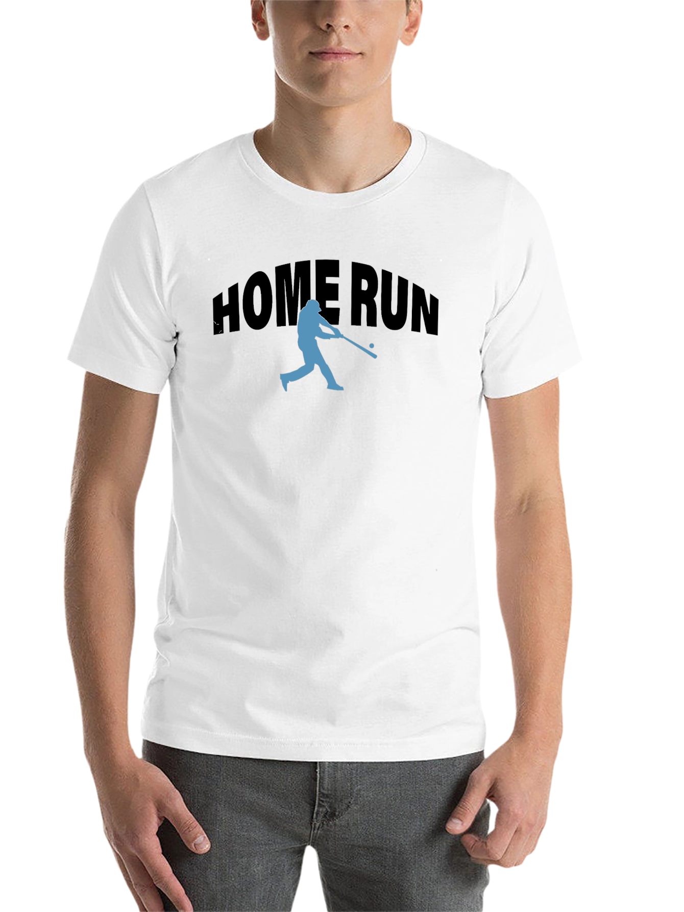 Black Home Run Baseball Graphic Tee - Stylish Men's T-Shirt view 14