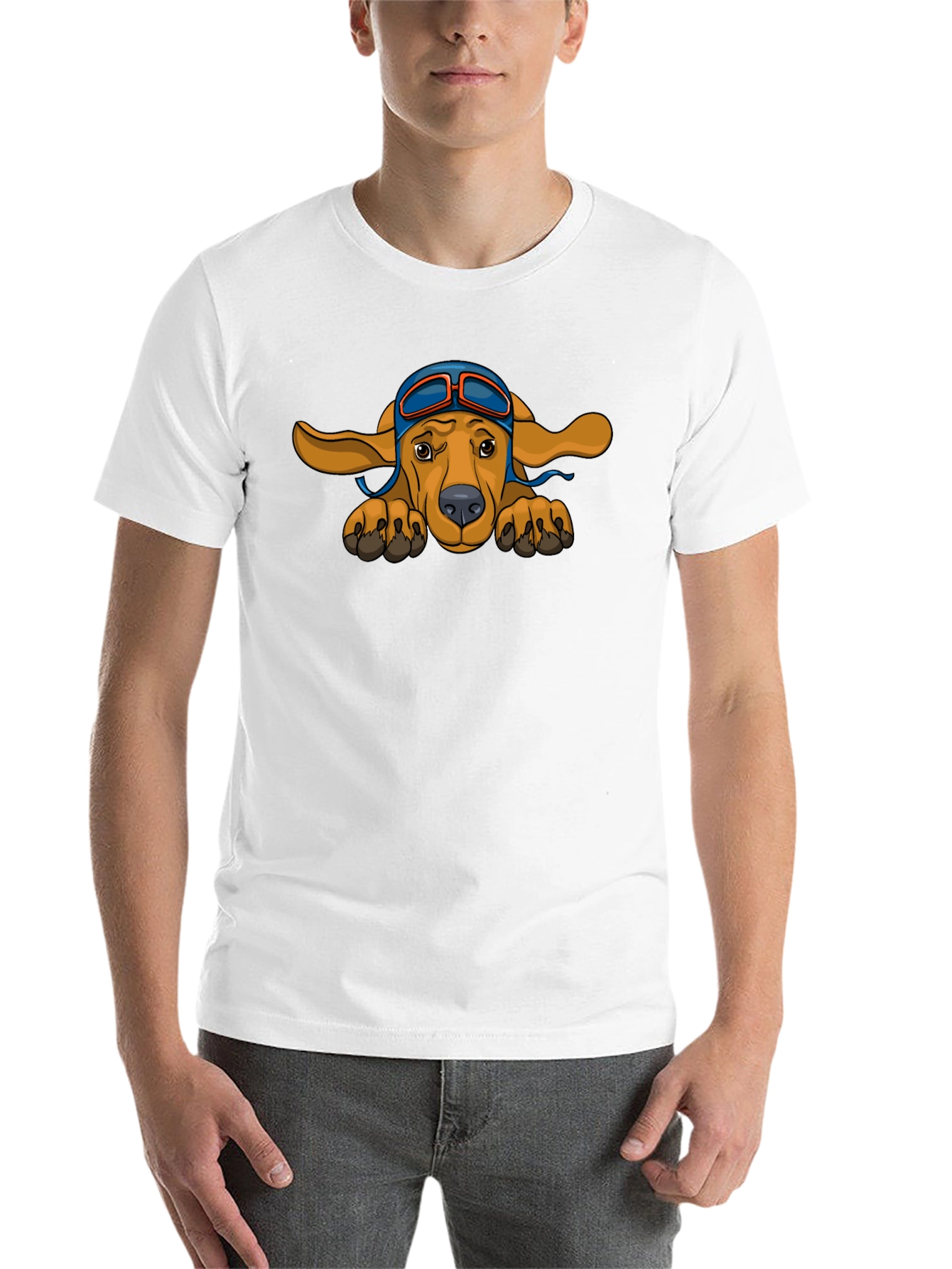 Black Pilot Dog Graphic T-Shirt - Cute & Stylish view 14