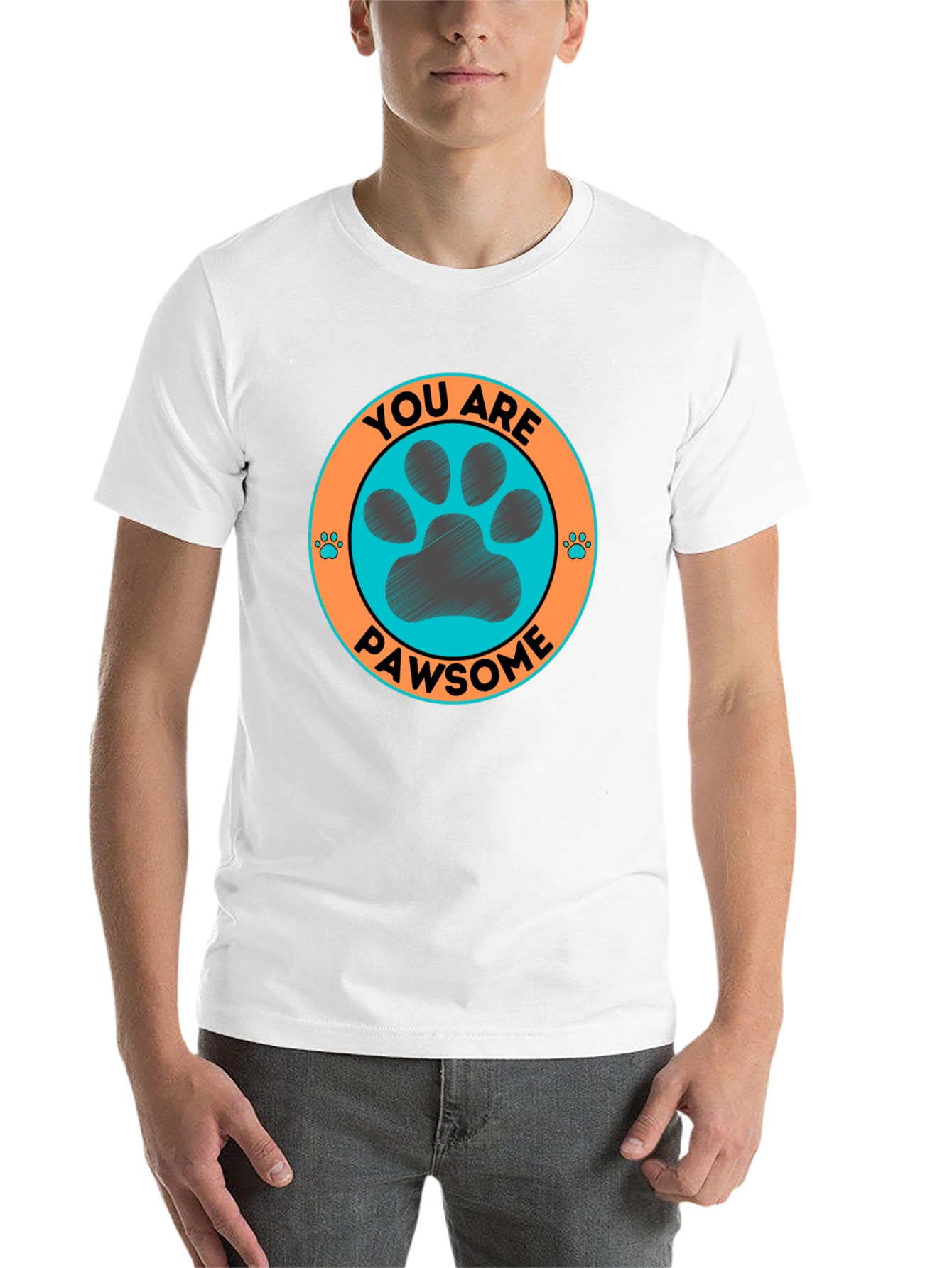 Black Pawsome Graphic Tee - Dog Lover T-Shirt view 14
