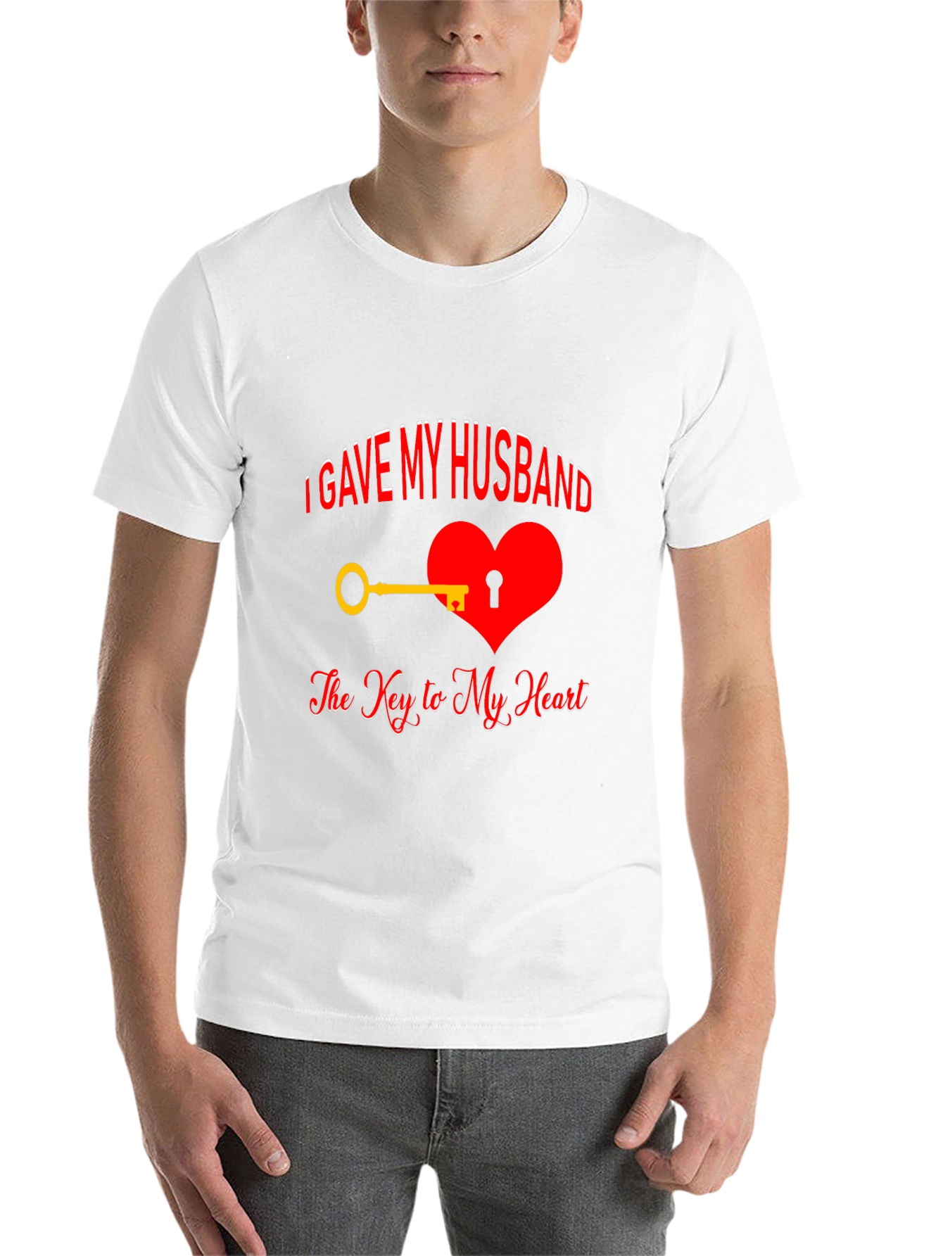 Black Husband's Key to My Heart T-Shirt view 14