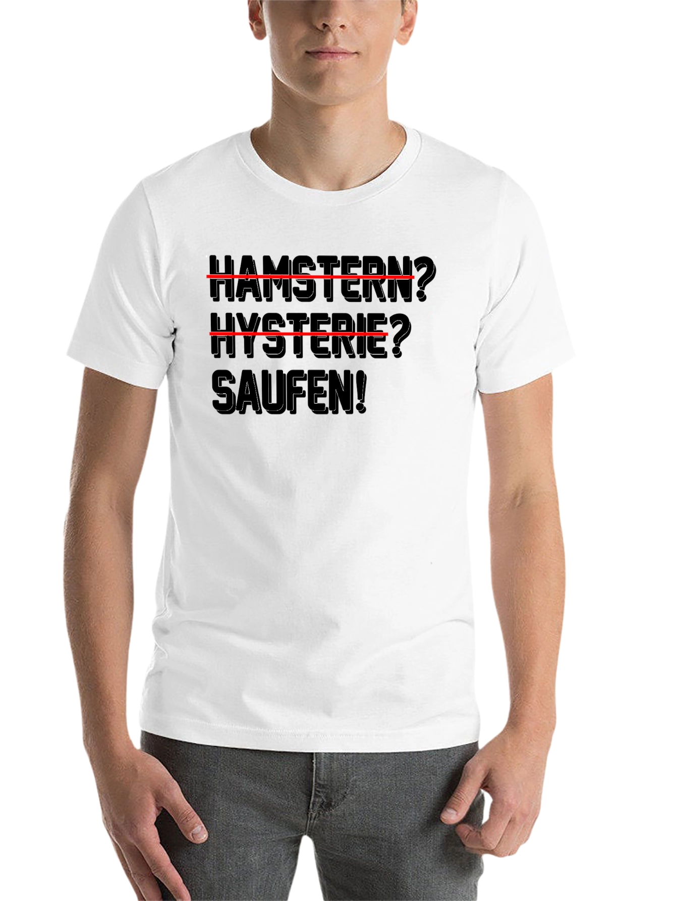 Black Hamstern? Hysterie? Saufen! T-Shirt view 14