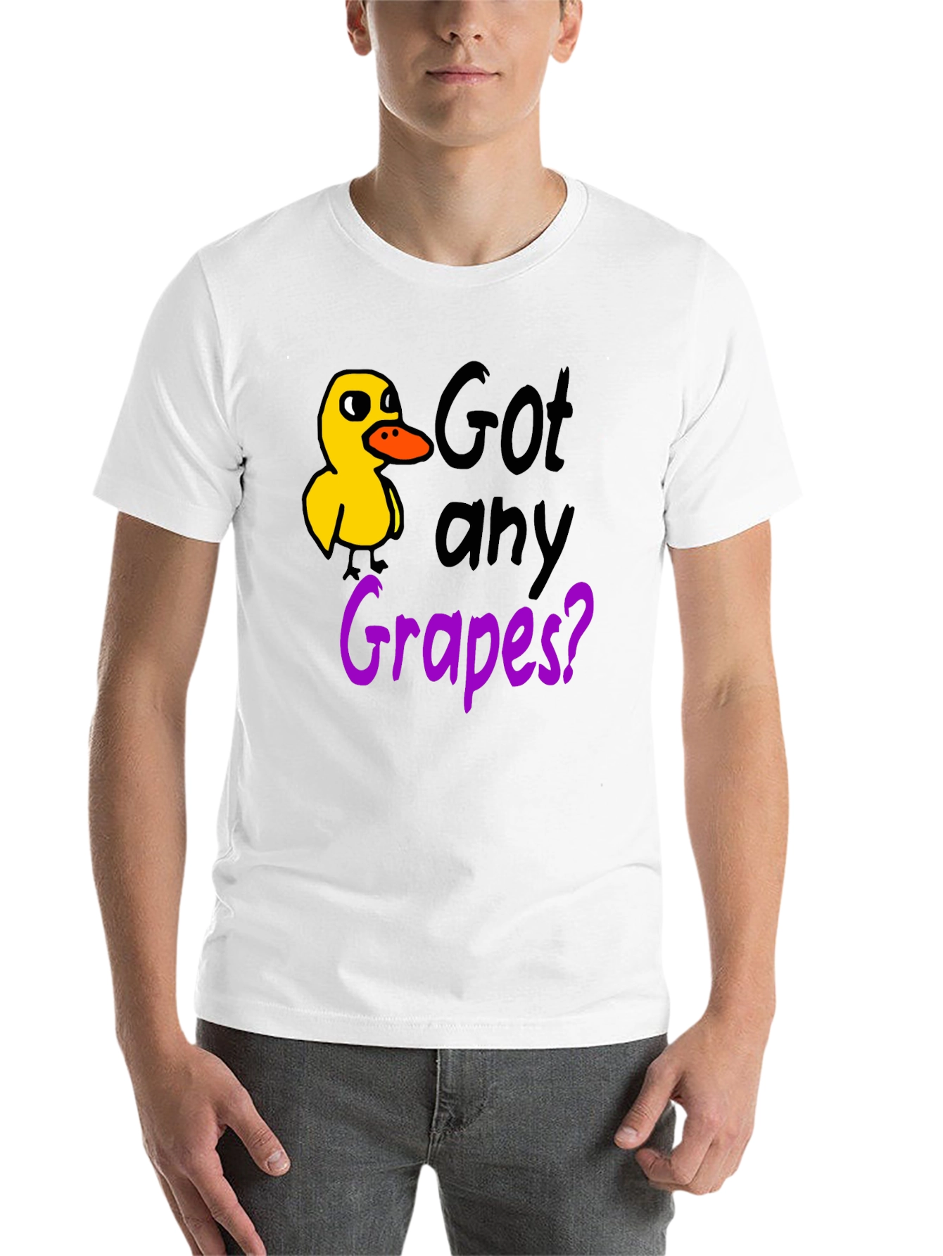 Black Got Any Grapes? Duck T-Shirt view 14