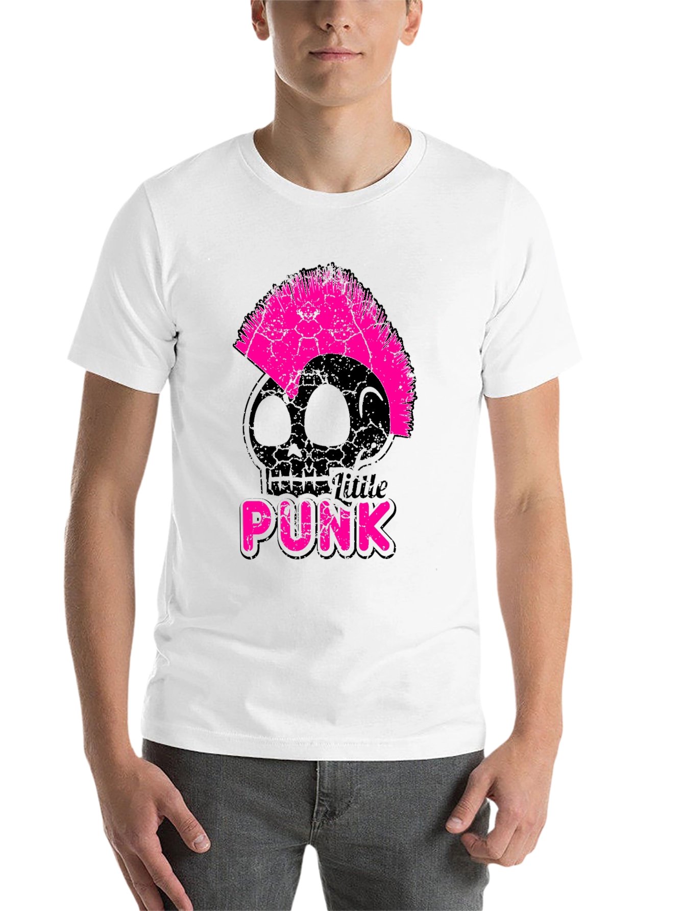 Black Little Punk Skull T-Shirt view 14