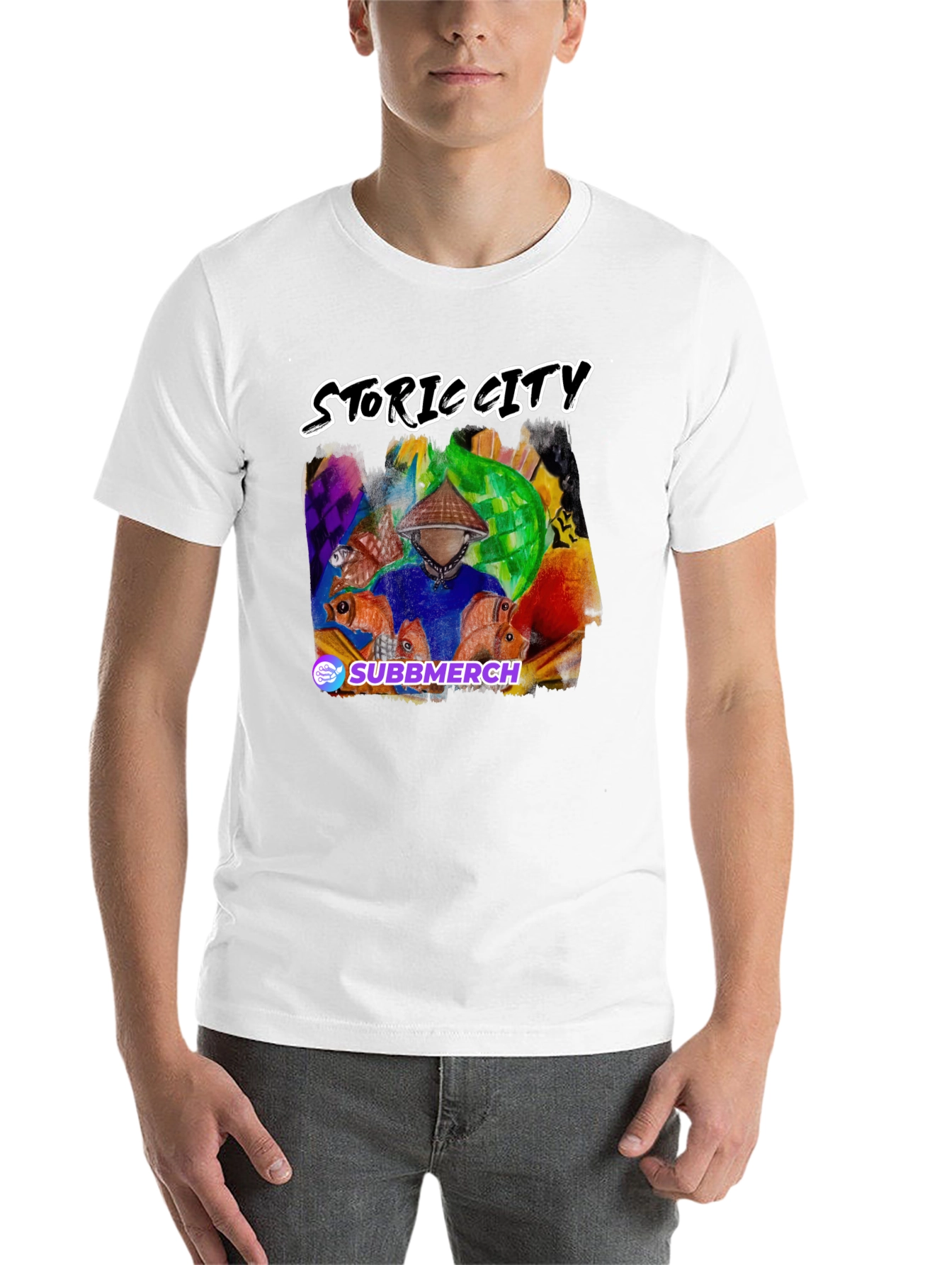 Black Storig City Graphic Tee - Unique Design view 14