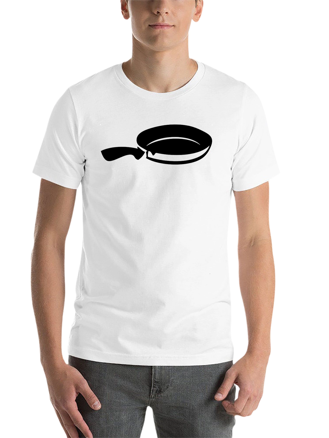 Black Black Frying Pan Graphic Tee - Culinary Fun! view 14