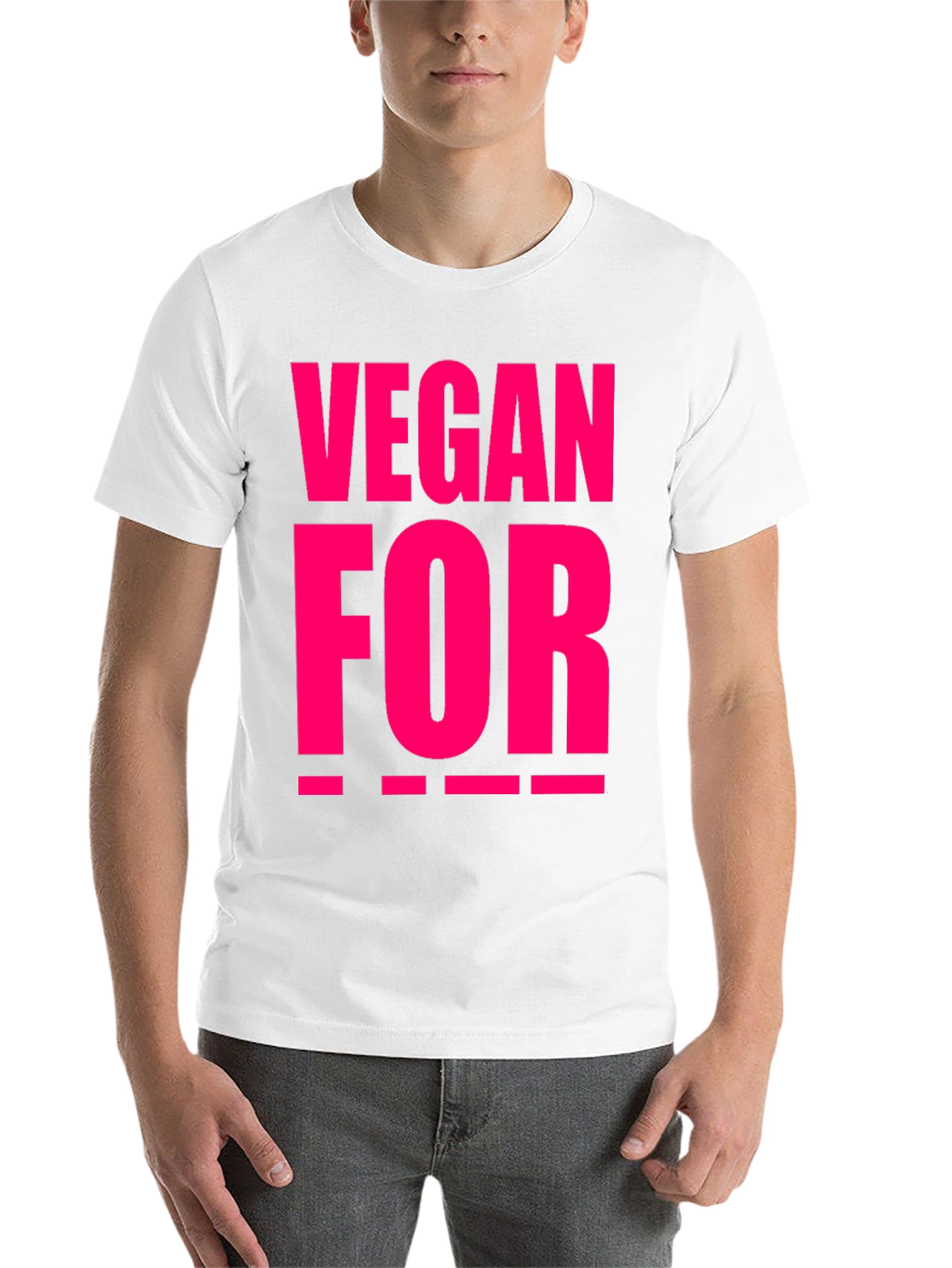 Black Vegan For ___ T-Shirt view 14