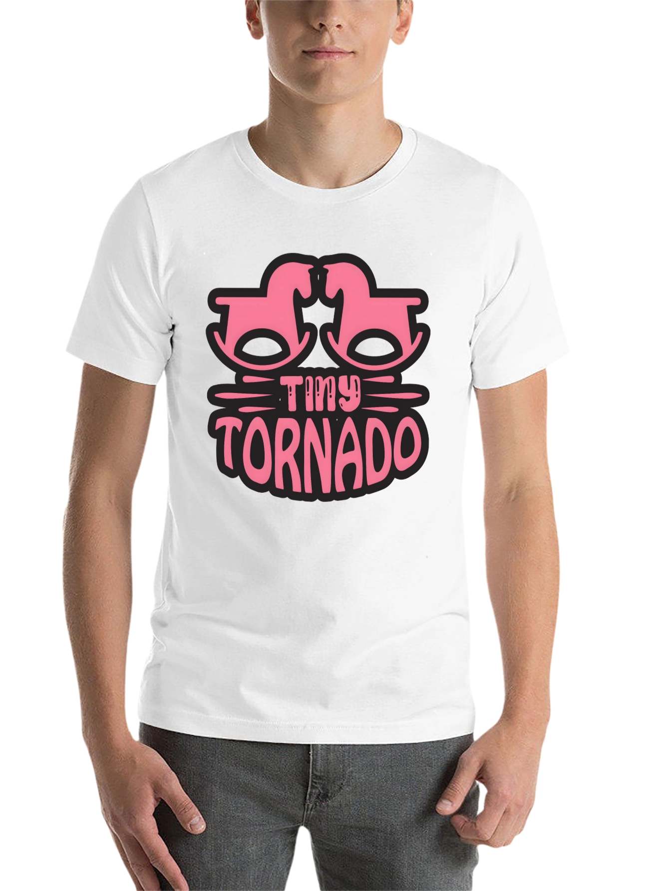 Black Tiny Tornado Rocking Horse Graphic Tee view 14