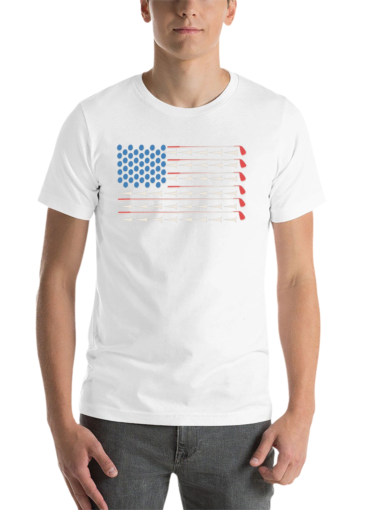 Golf American Flag T-Shirt - 14