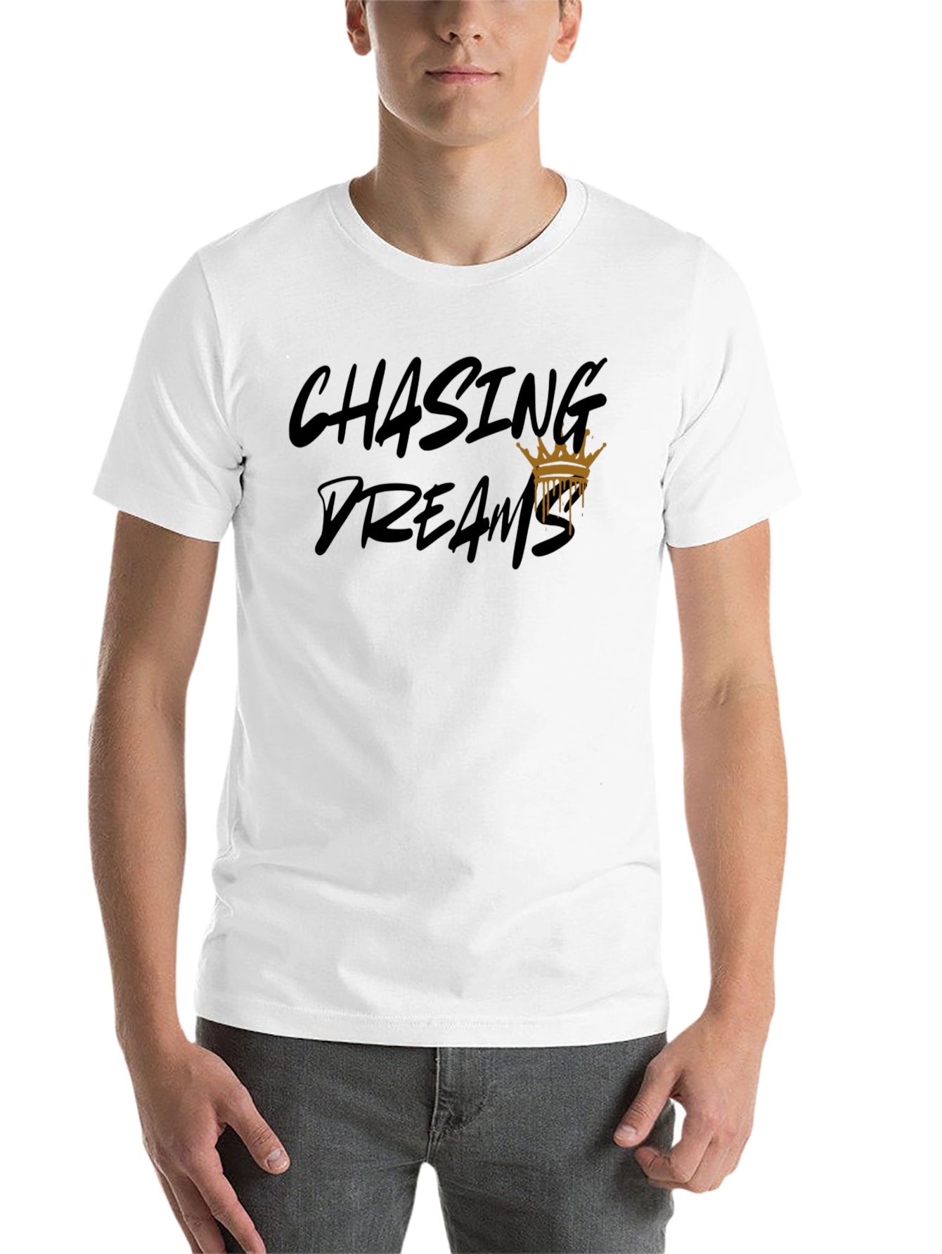 Black Chasing Dreams Graphic T-Shirt view 14