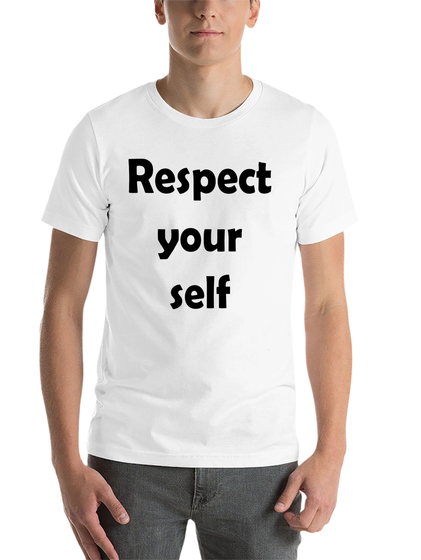 Black Respect Yourself Graphic T-Shirt - Soft Cotton Blend view 14