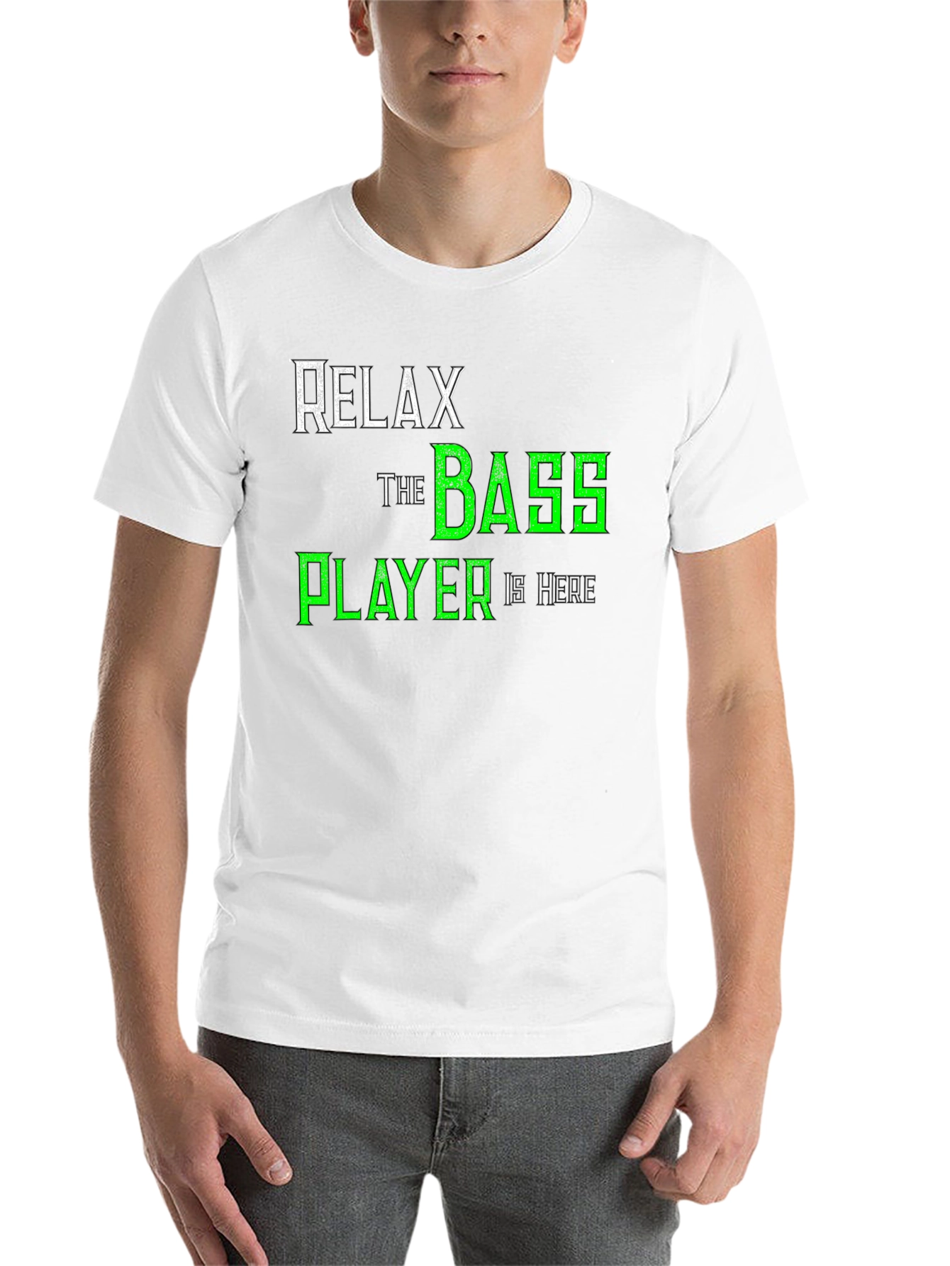 Black Relax The Bass Player Is Here T-Shirt - Music Lover Tee view 14