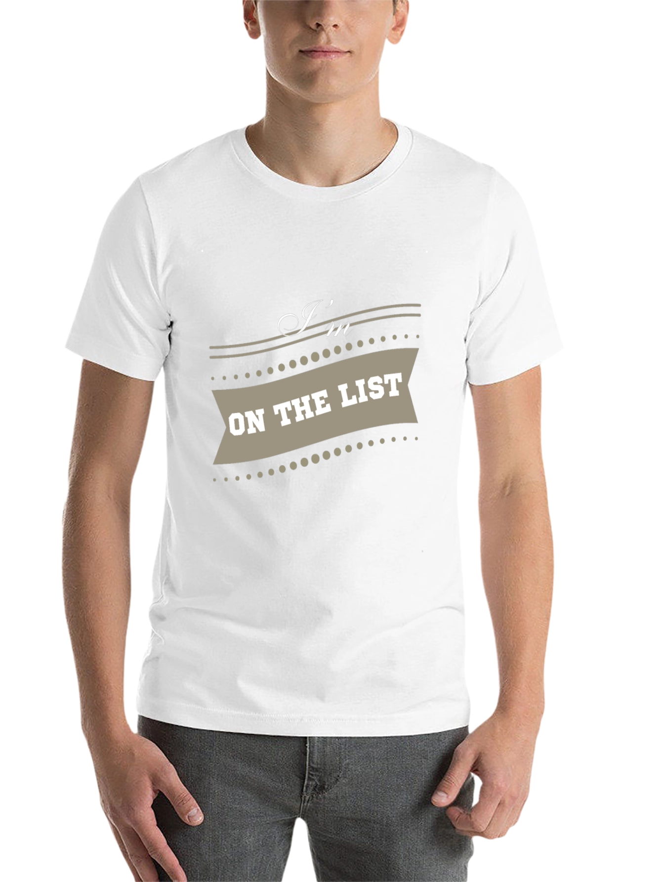 Black I'm on the List Graphic Tee - Trendy Casual Wear view 14