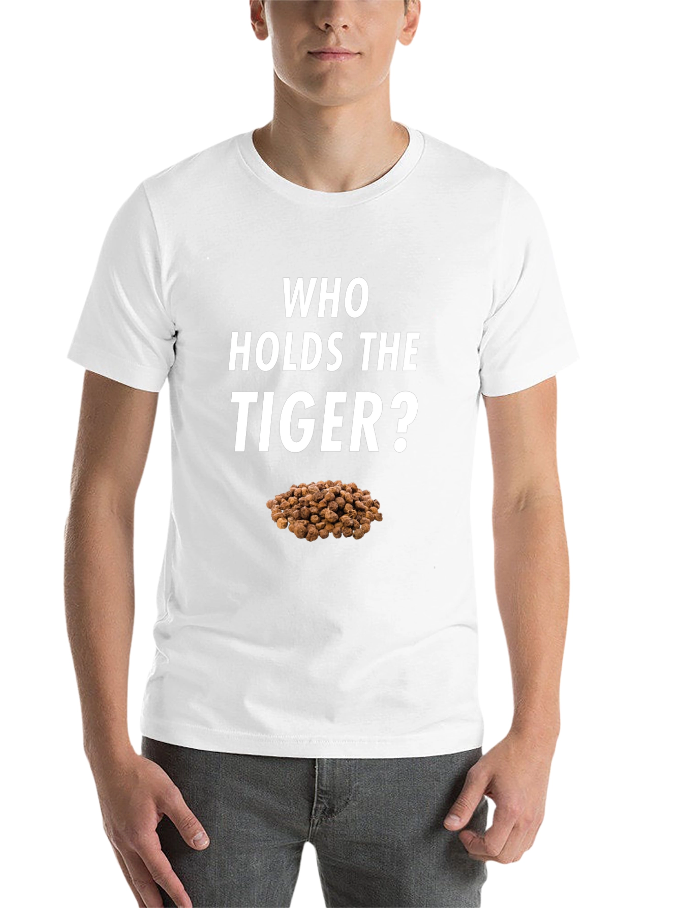 Black Who Holds the Tiger Nuts Black T-Shirt view 14
