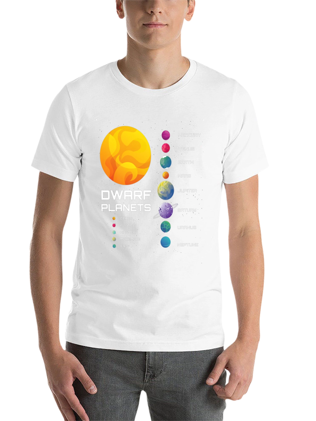 Black Planets Graphic T-Shirt - Astronomy Tee view 14
