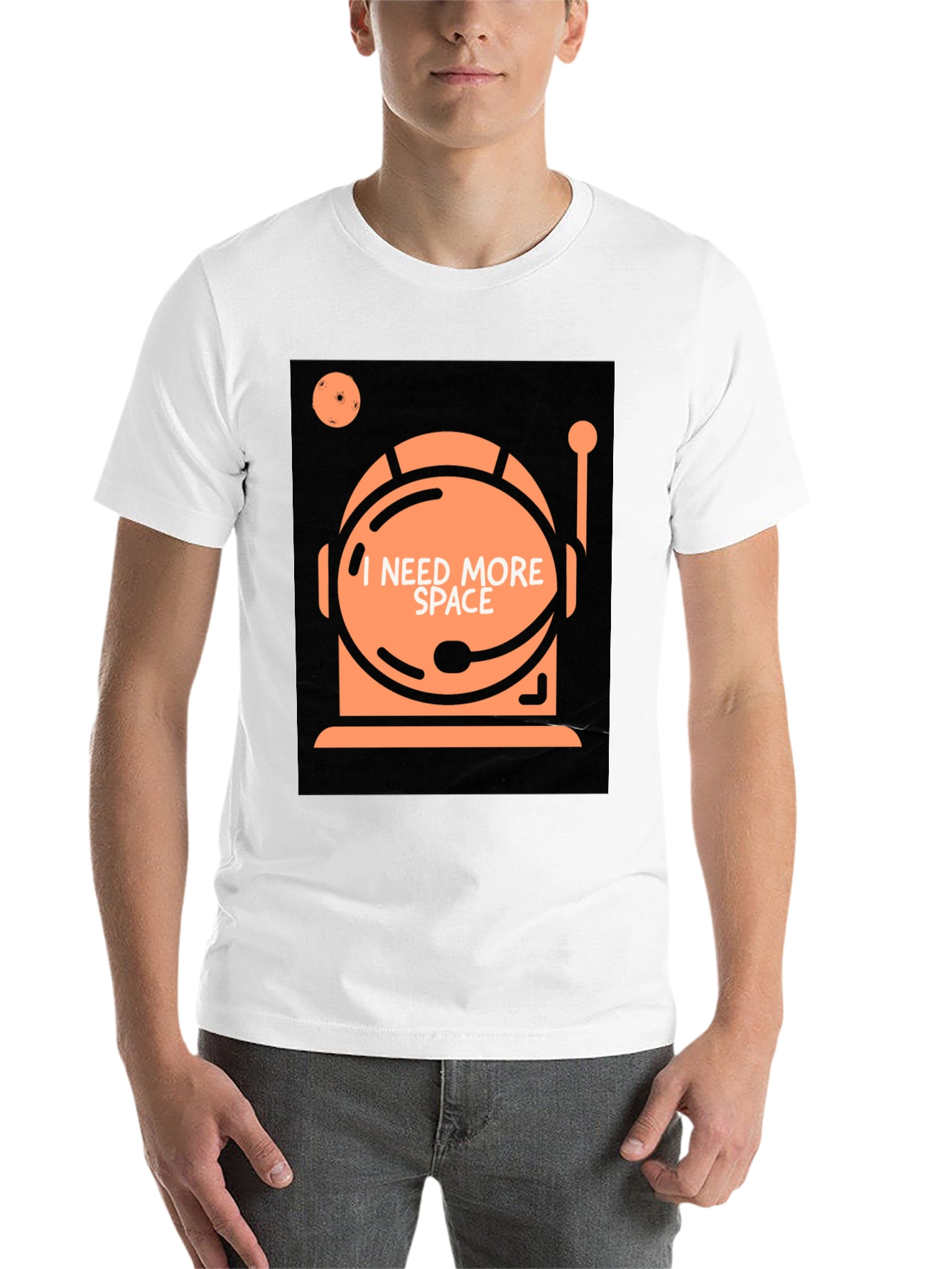 Black I Need More Space T-Shirt - Astronaut Graphic Tee view 14