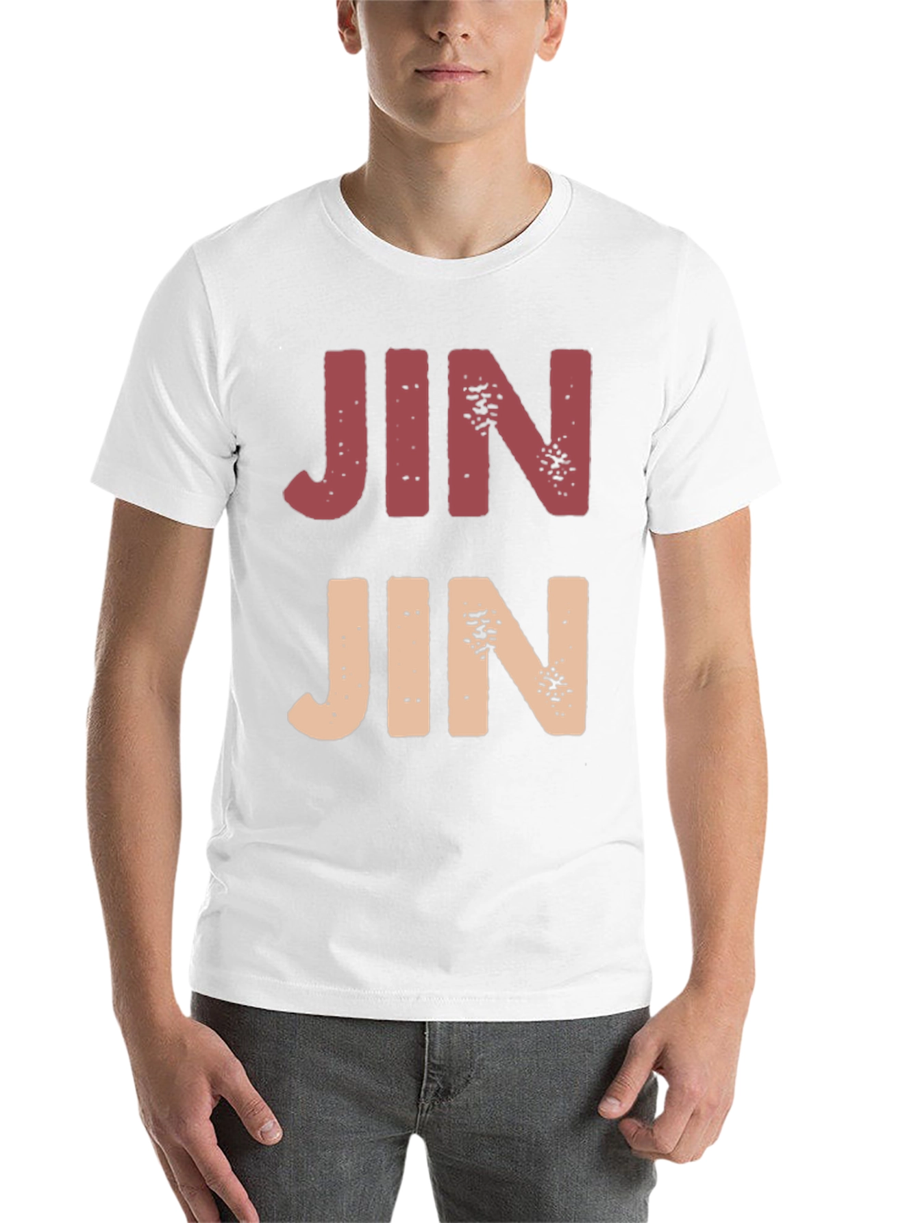Black Retro Style JIN Graphic Tee view 14
