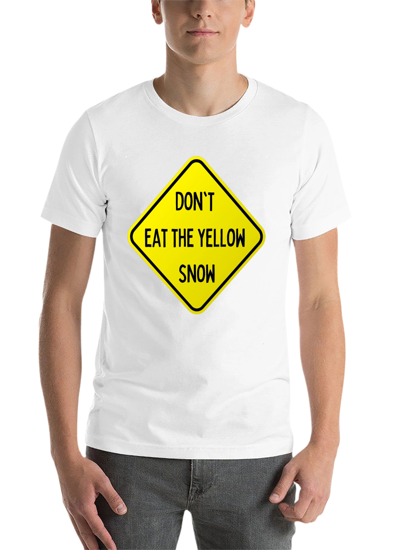 Black Don't Eat Yellow Snow Graphic Tee view 14