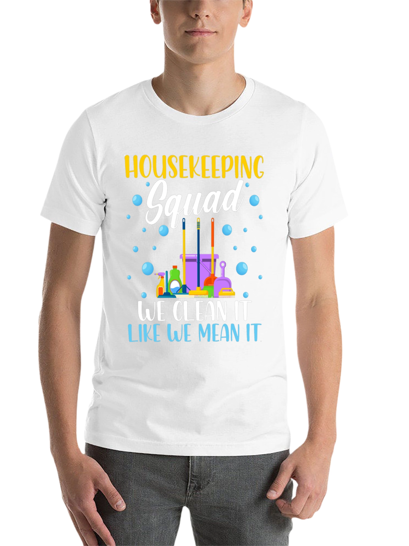Black Housekeeping Squad Graphic T-Shirt view 14