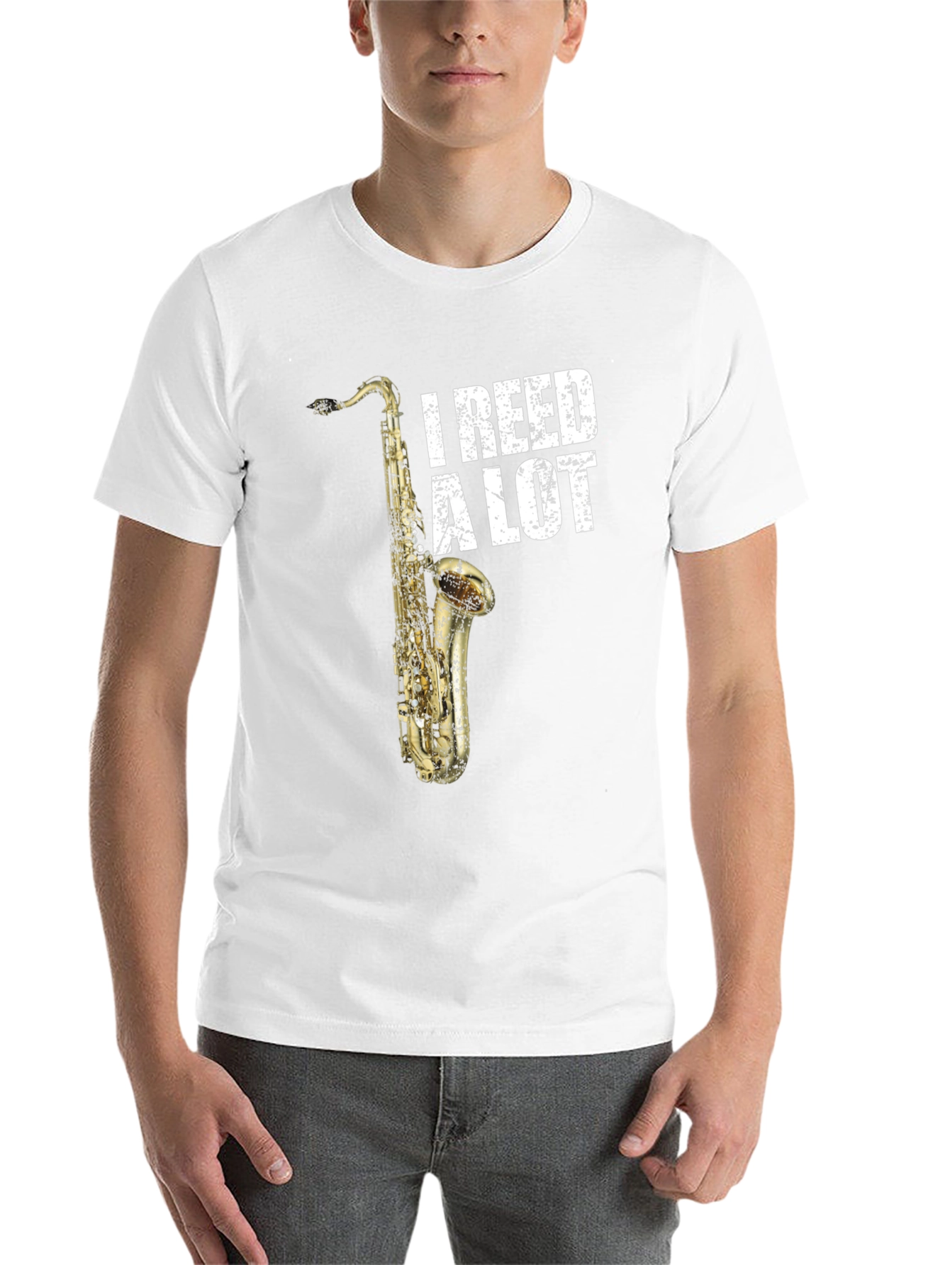 Black I Reed A Lot Saxophone Musician T-Shirt view 14