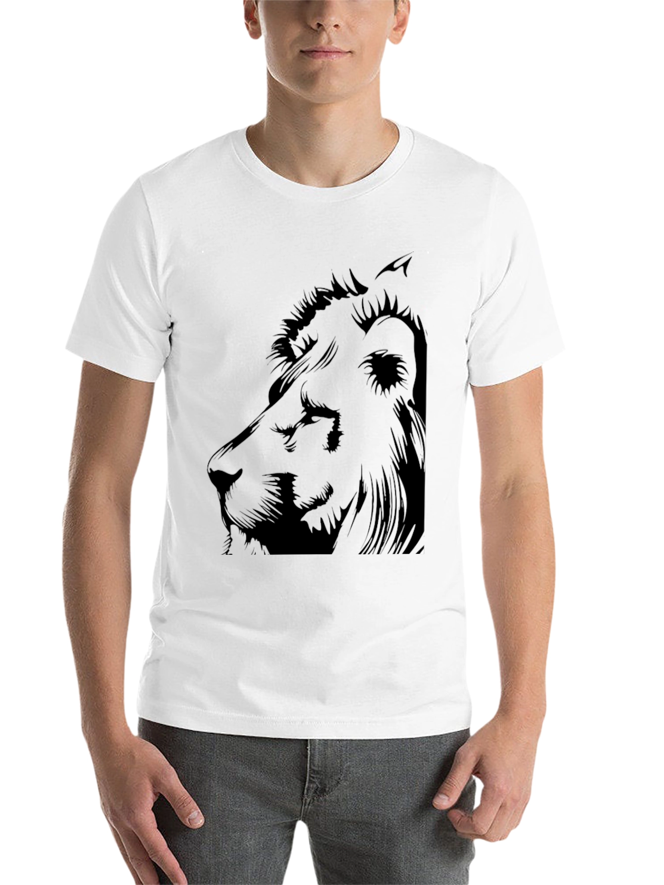Black Lion Graphic Black Tee view 14