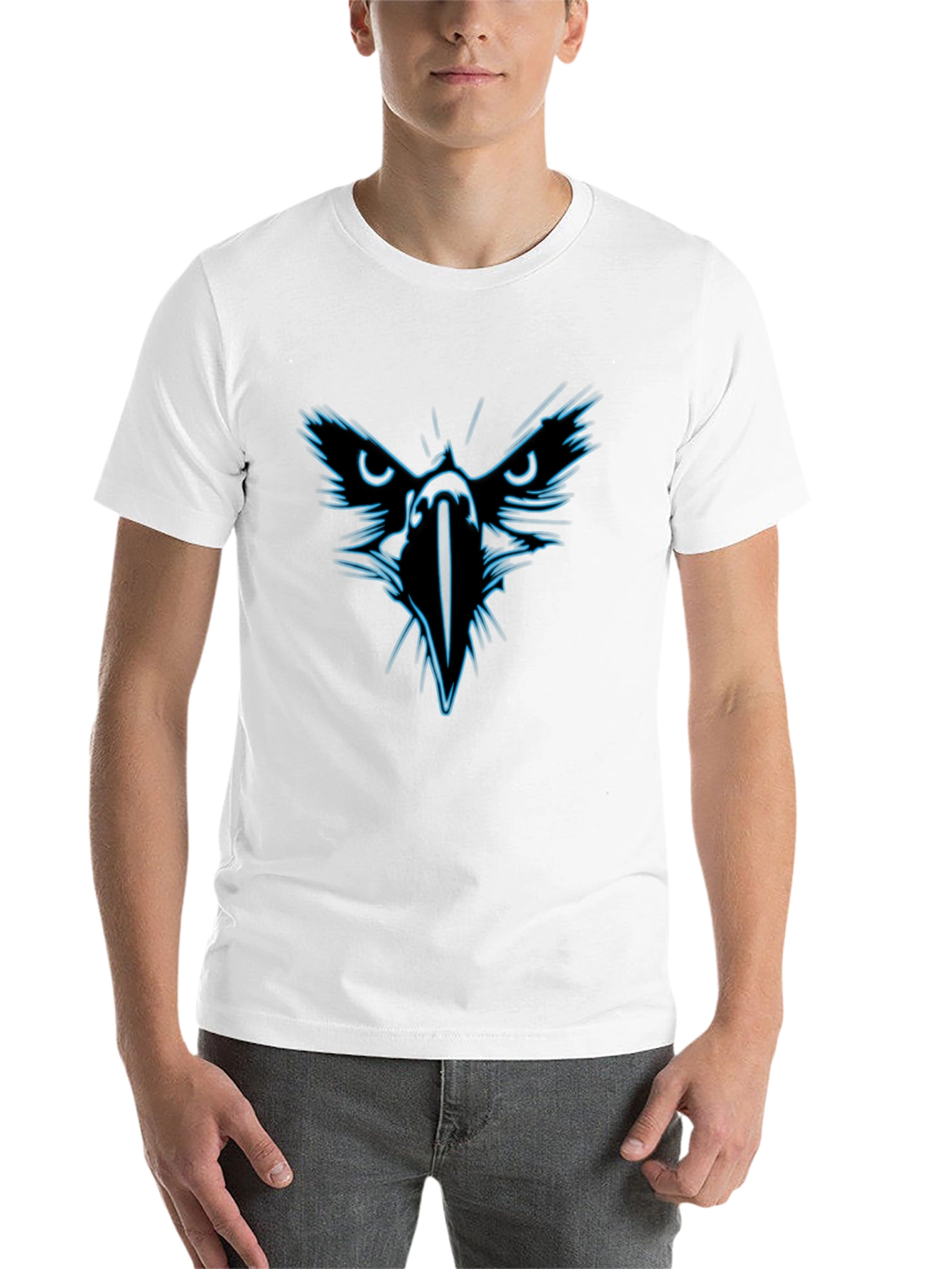 Black Raven Crest Graphic Tee - Bold, Edgy Style view 14