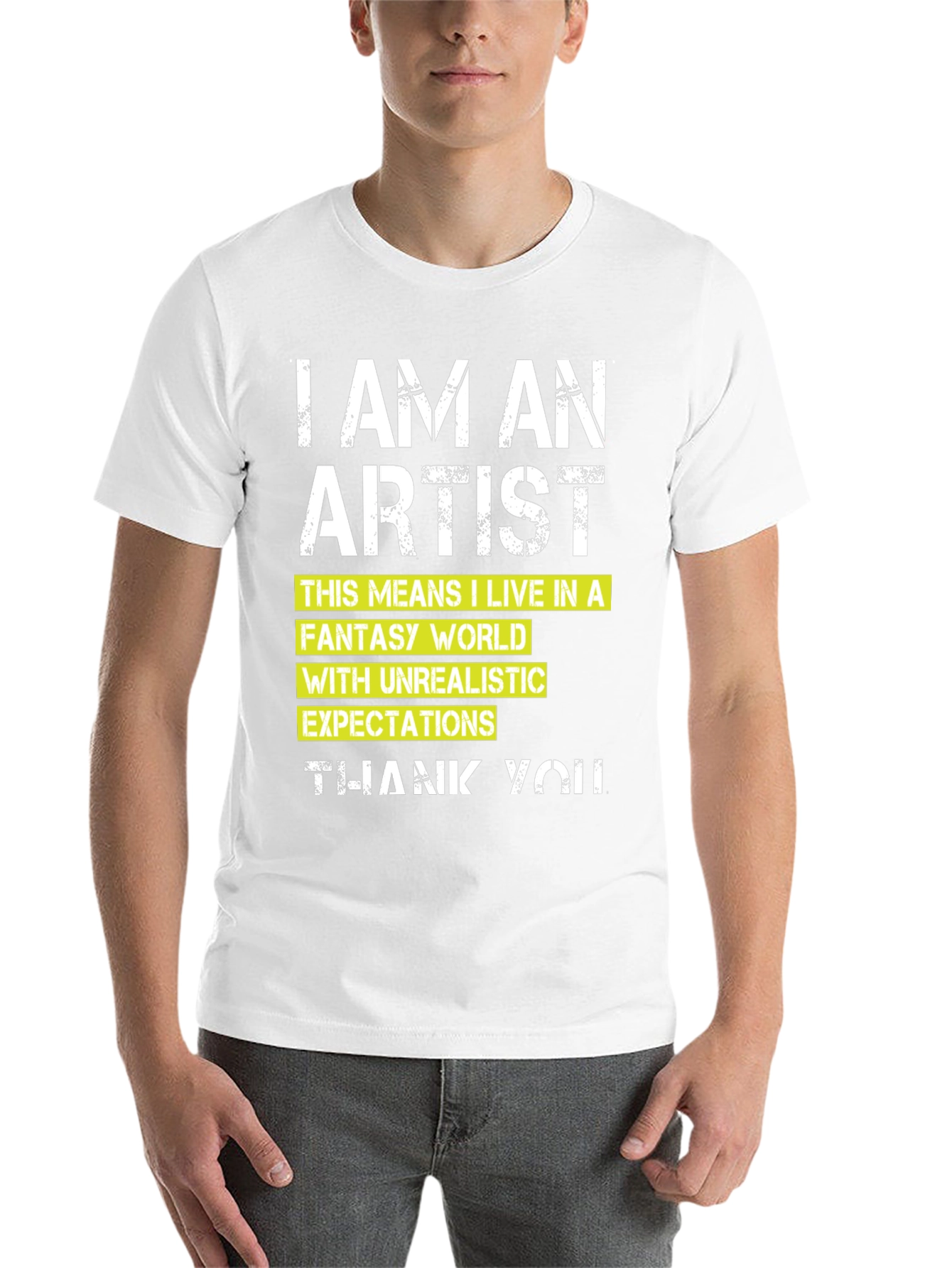 Black I am an Artist T-Shirt view 14