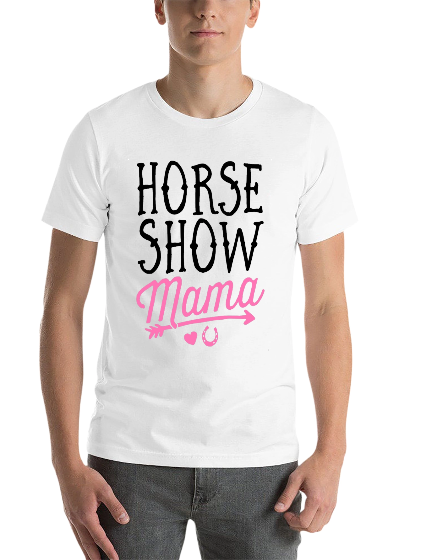 Horse Show Mama Black Graphic Tee - 14
