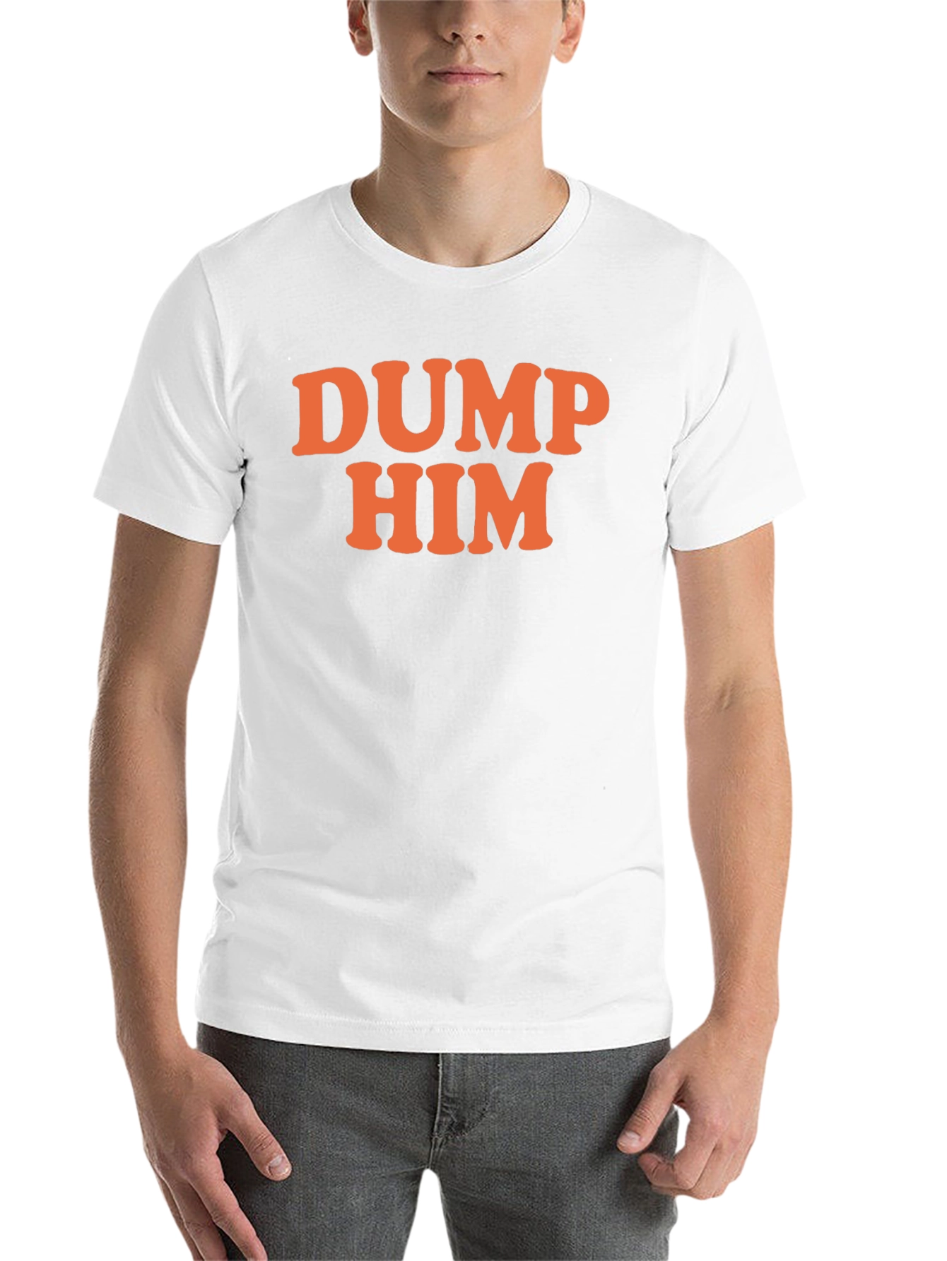 Black DUMP HIM Graphic T-Shirt - Sarcastic Fun view 14