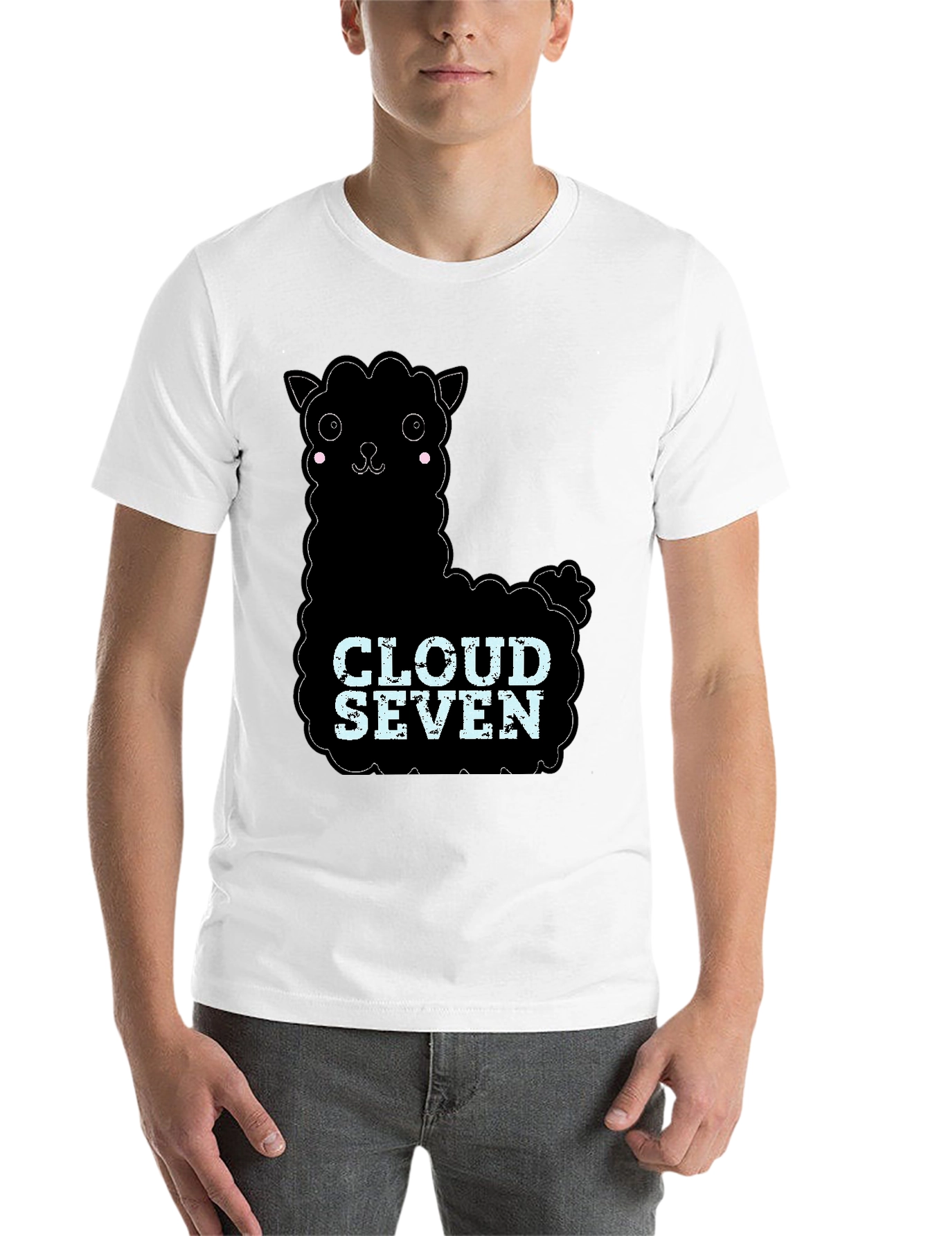 Black Cloud Seven Llama Graphic Tee view 14