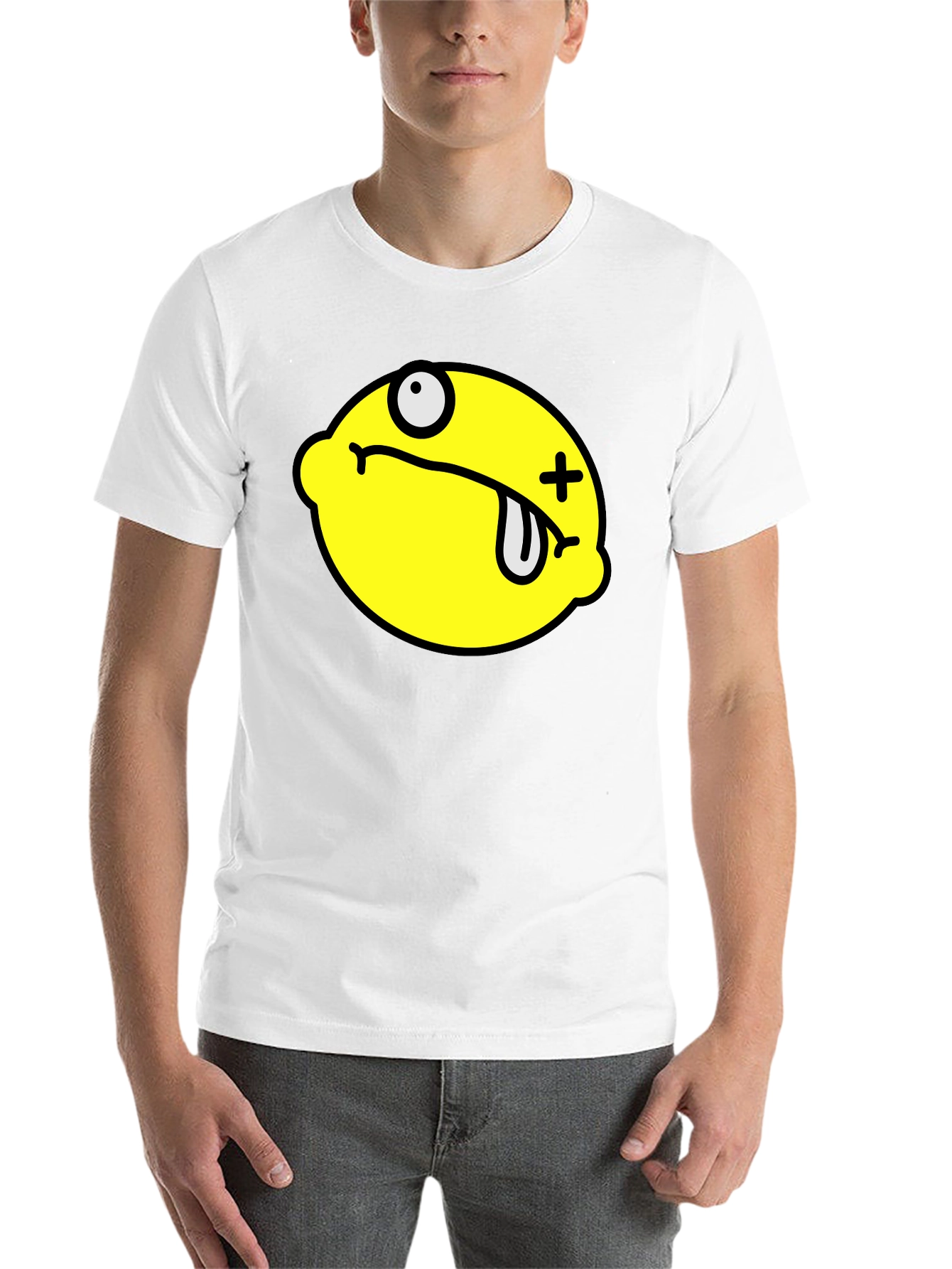 Black Funny Dead Lemon Graphic T-Shirt - Black view 14