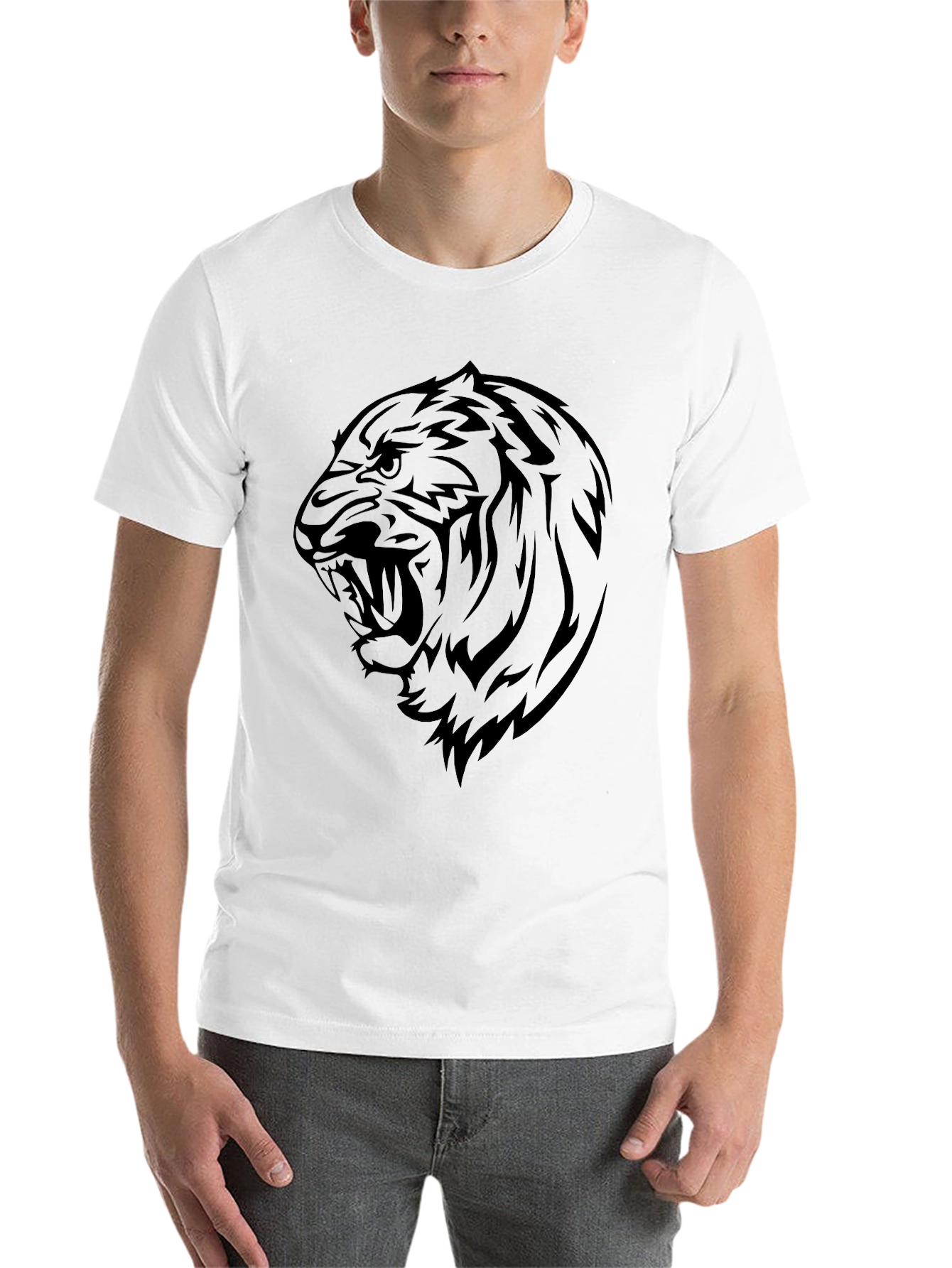 Black Black Tiger Graphic Tee - Fierce Style view 14