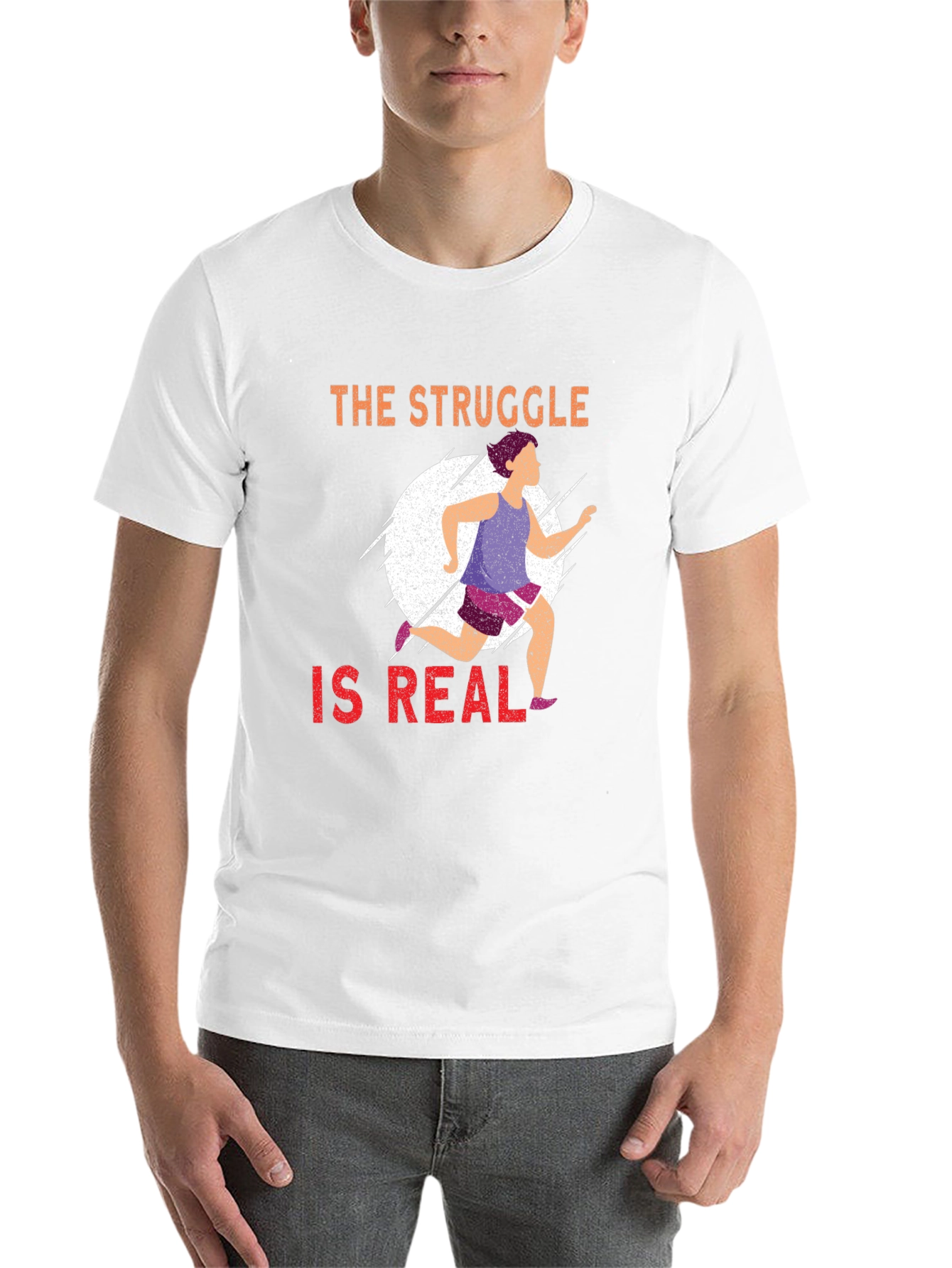 The Struggle Is Real Running T-Shirt - 14